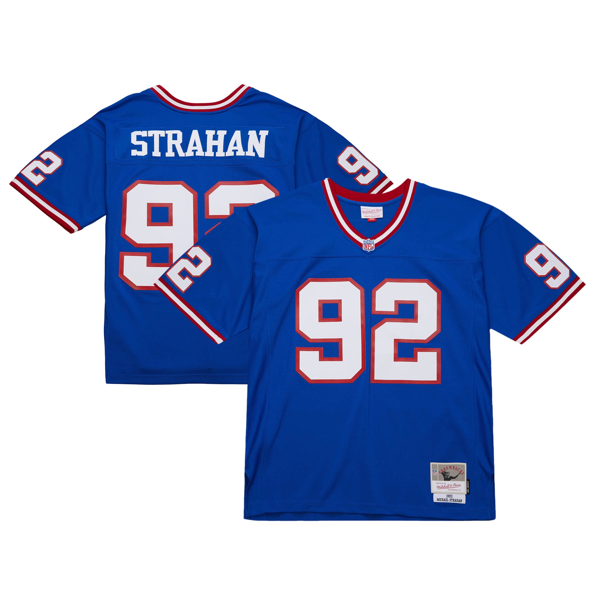 Michael Strahan New York Giants Mitchell  Ness 1993 Legacy Replica Jersey   Royal