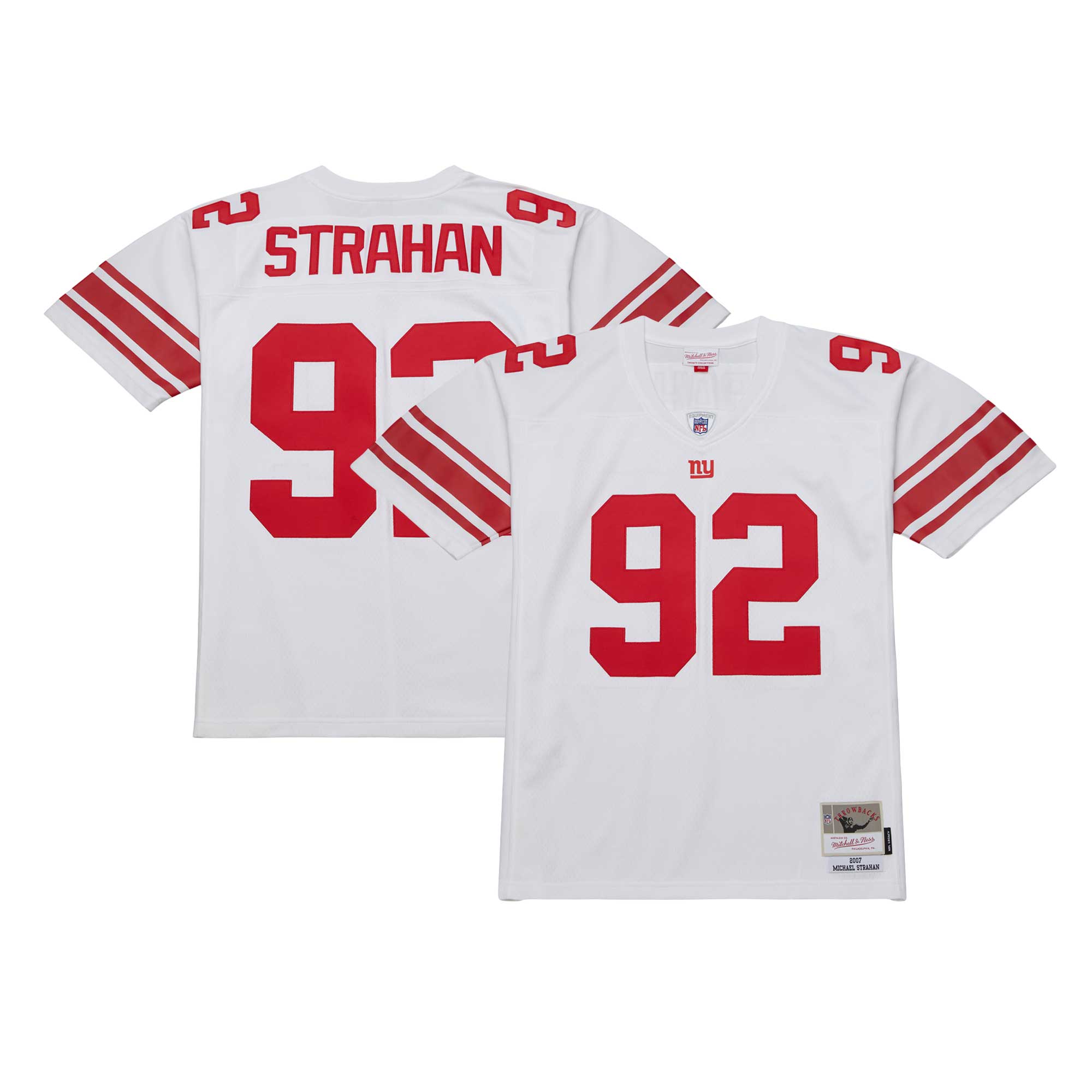 Michael Strahan New York Giants Mitchell  Ness Legacy Replica Jersey   White