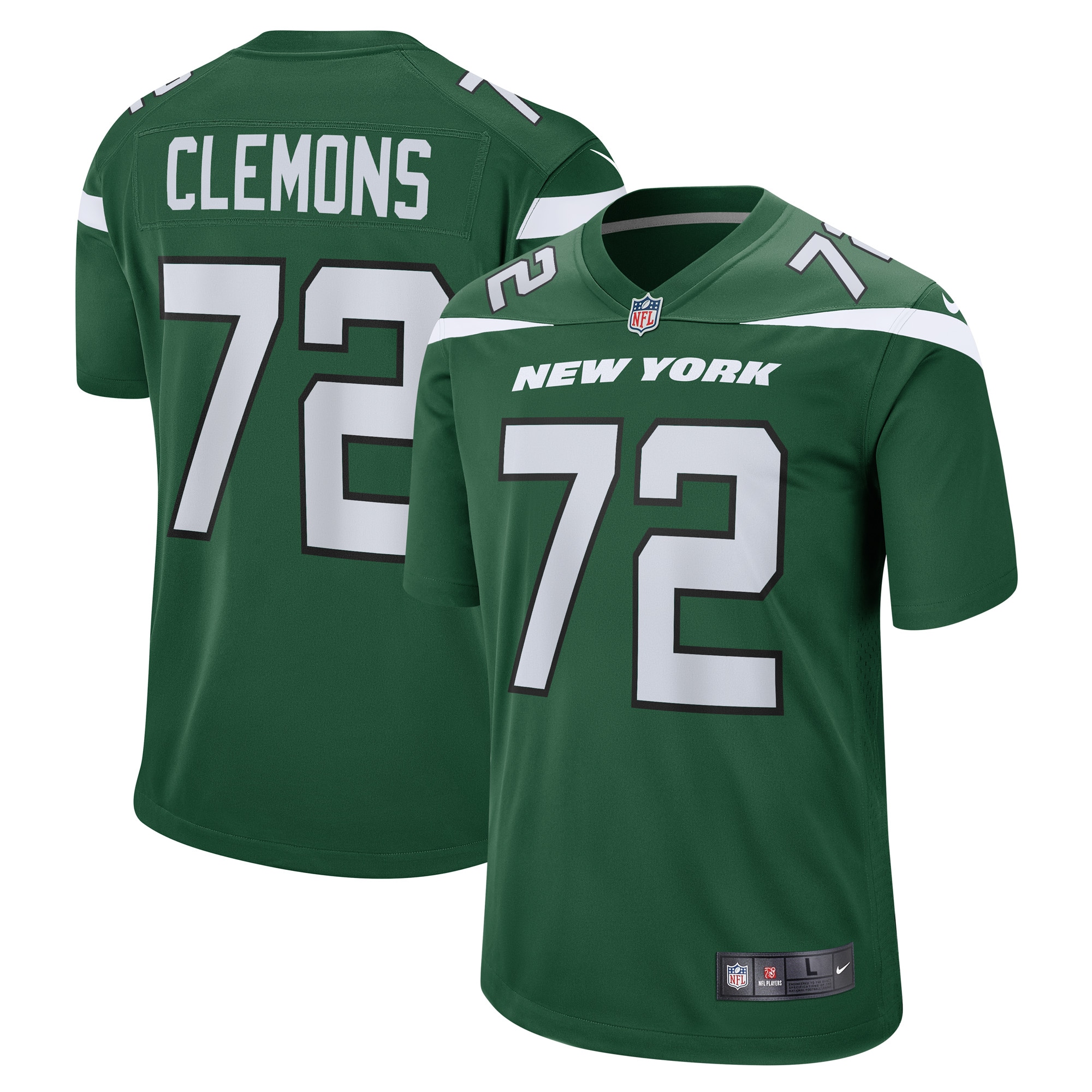 Micheal Clemons New York Jets Nike Game Player Jersey   Gotham Green