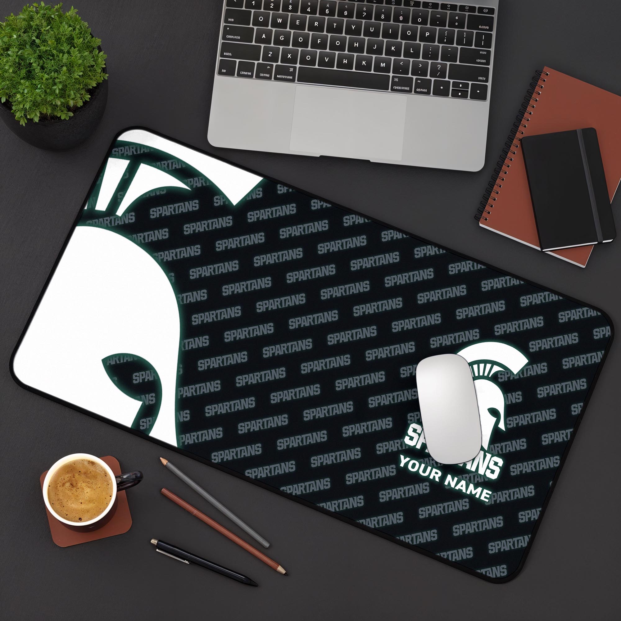 Michigan State Spartans 2025 Version Mouse Pad Custom Printed, Sport Team Mouse Pad, Sport Gift For Fans