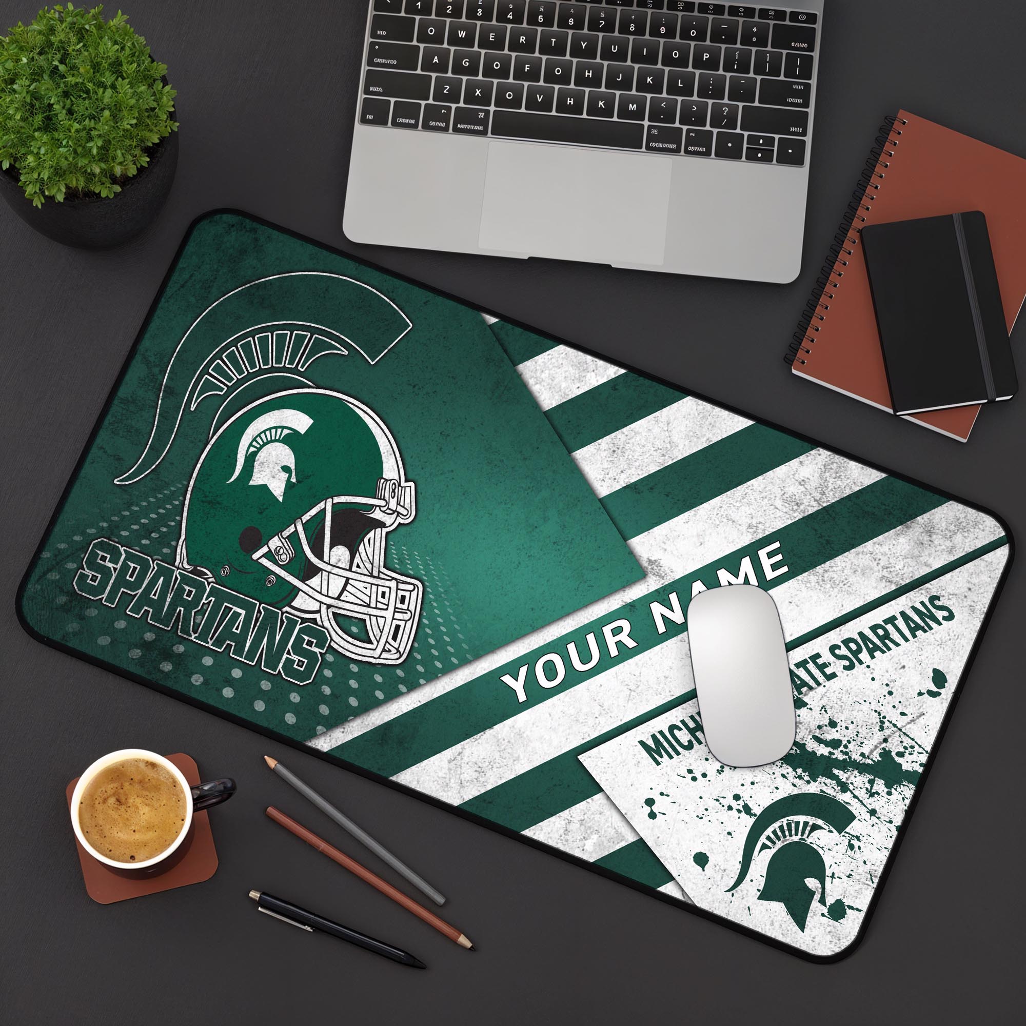 Michigan State Spartans 2025 Version Mouse Pad Custom Printed, Sport Team Mouse Pad, Sport Gift For Fans