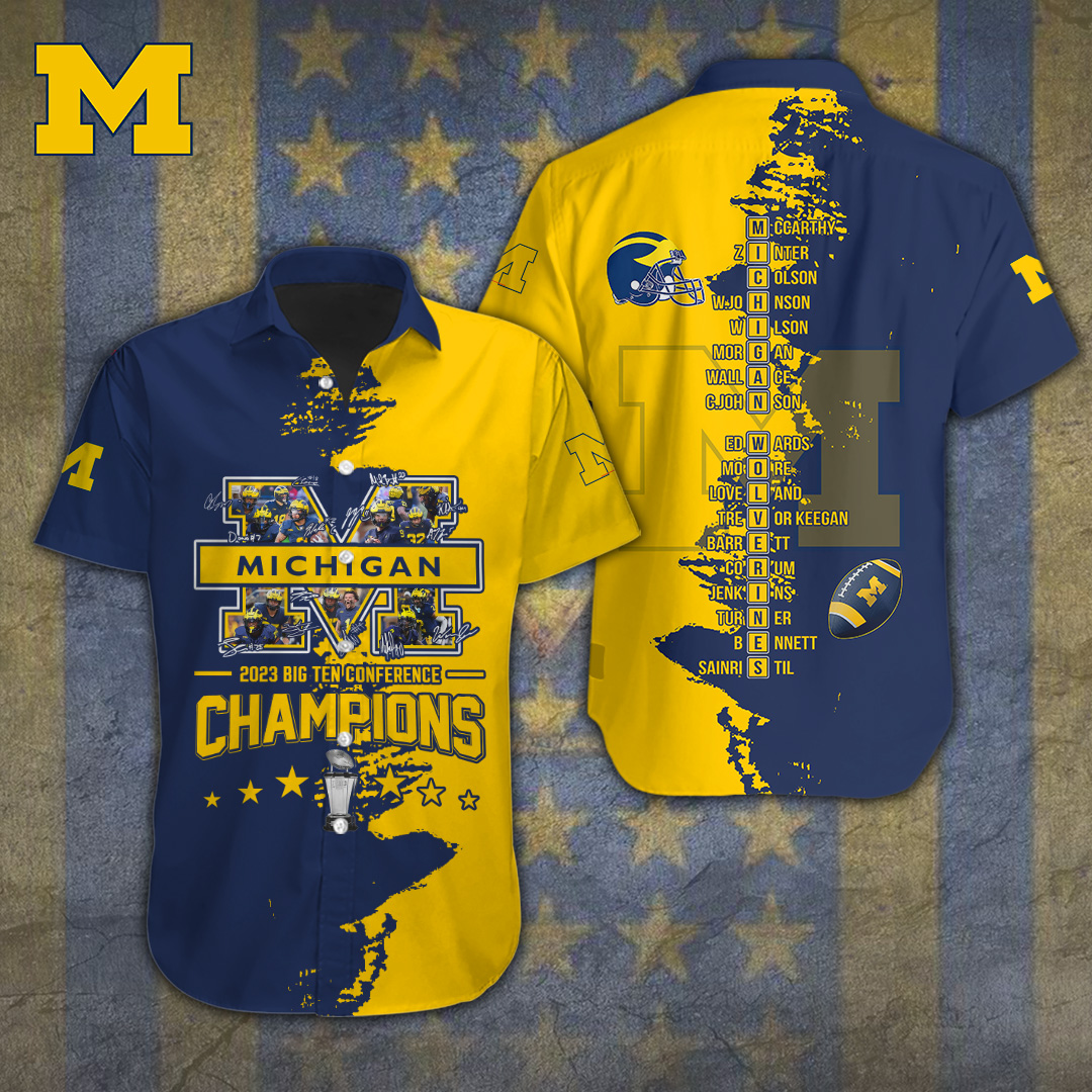 Michigan Wolverines NCAA Hawaiian Shirt Gifts For Fans