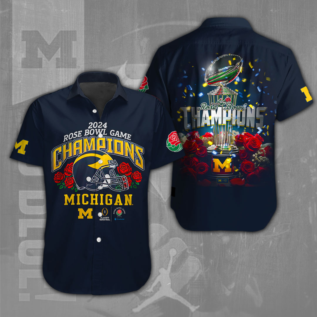 Michigan Wolverines NCAA Hawaiian Shirt Gifts For Fans