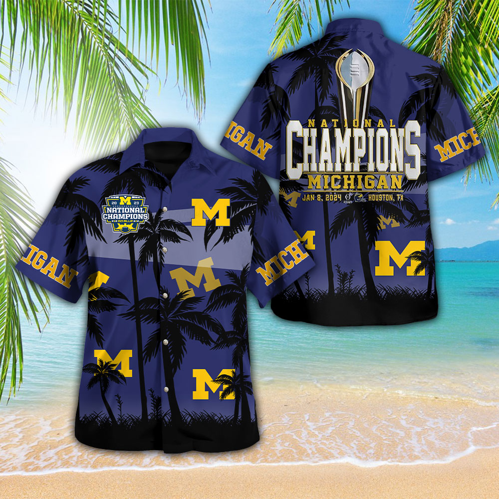 Michigan Wolverines NCAA Hawaiian Shirt Gifts For Fans