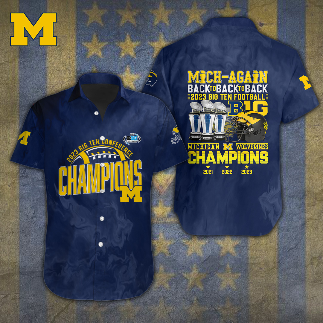 Michigan Wolverines NCAA Hawaiian Shirt Gifts For Fans