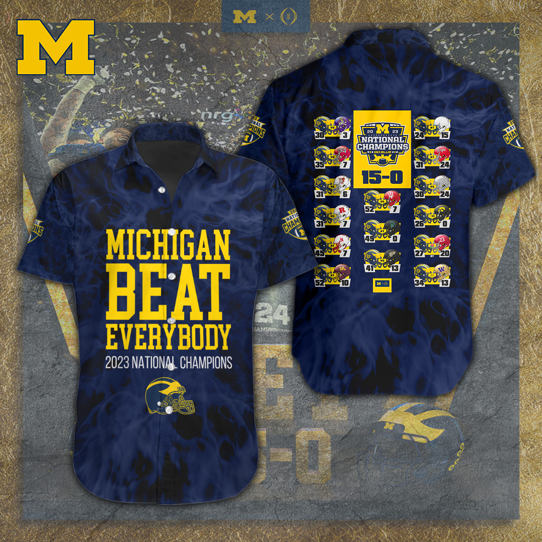 Michigan Wolverines NCAA Hawaiian Shirt Gifts For Fans