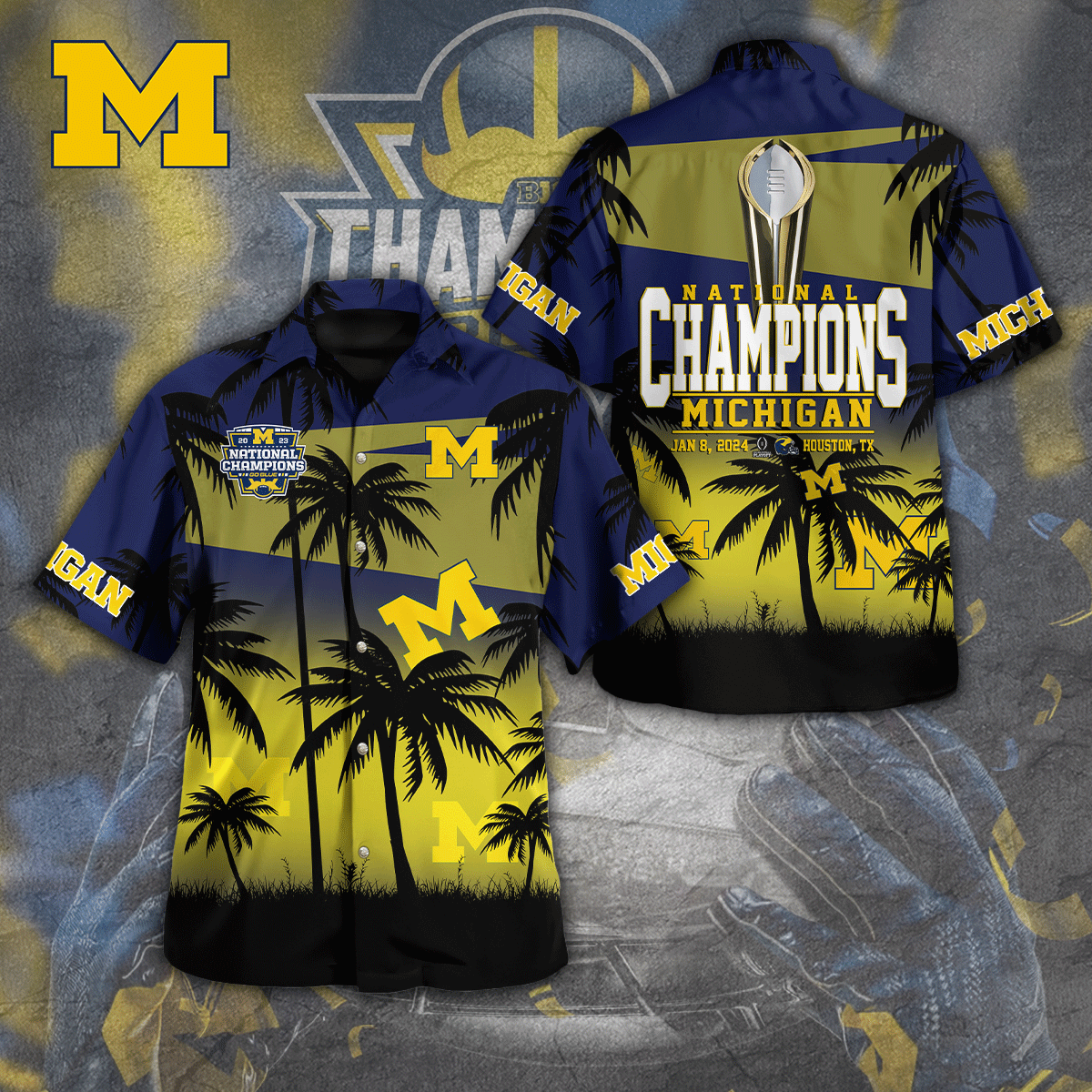Michigan Wolverines NCAA Hawaiian Shirt Gifts For Fans