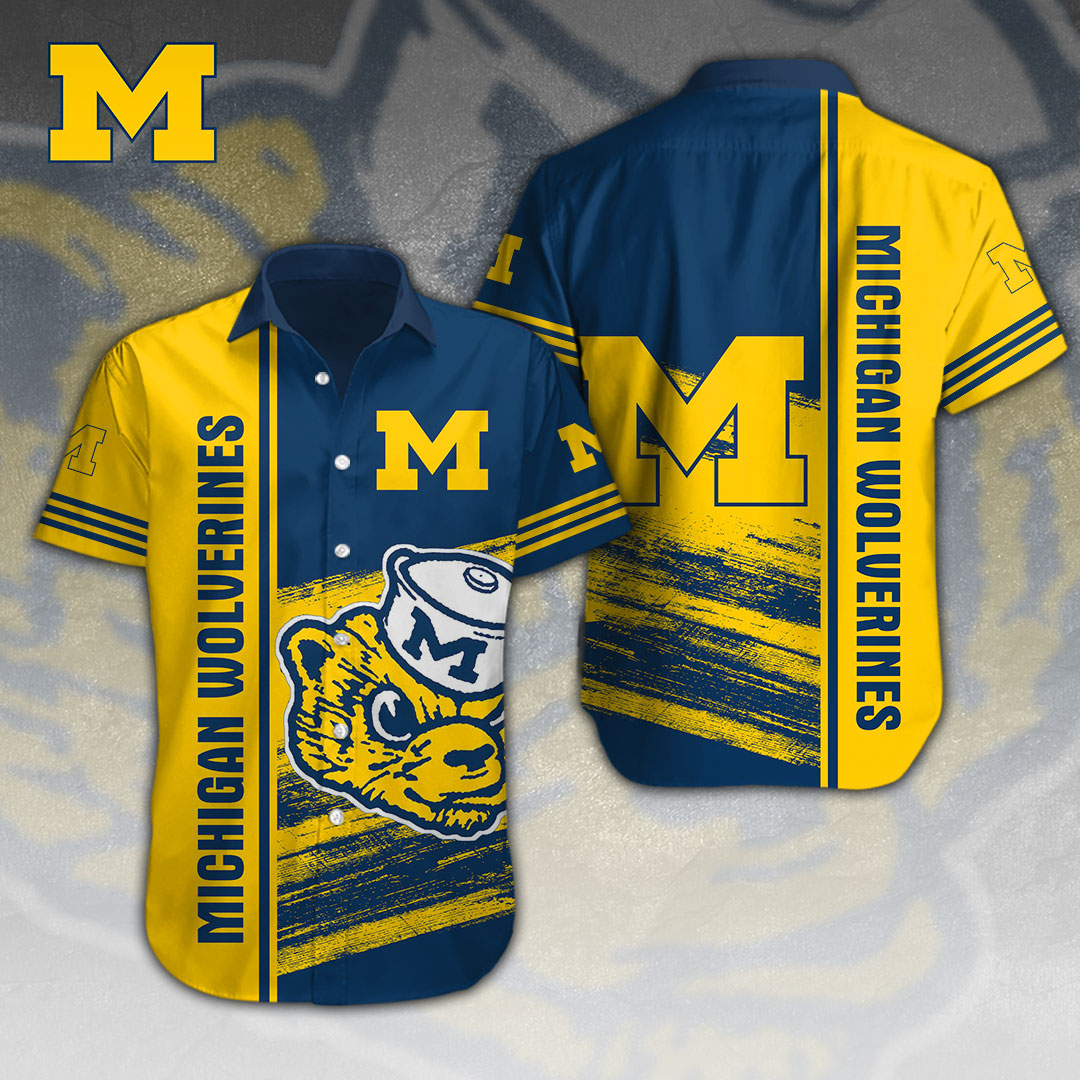 Michigan Wolverines NCAA Hawaiian Shirt Gifts For Fans
