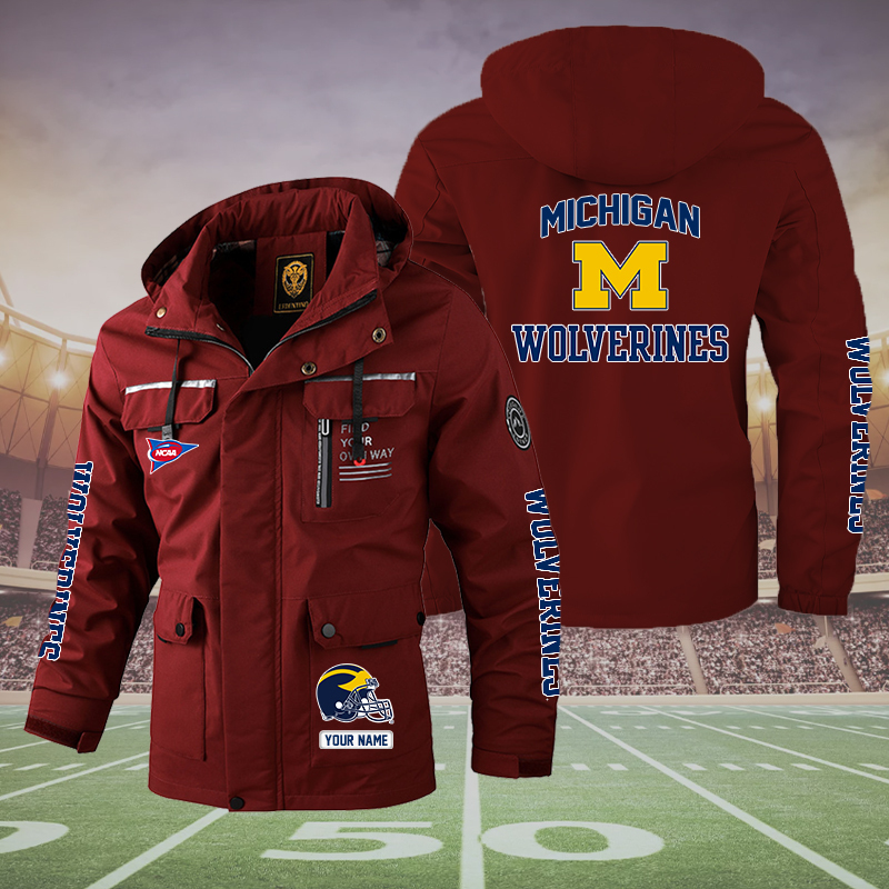  Michigan Wolverines NCAA Style Parka Jacket