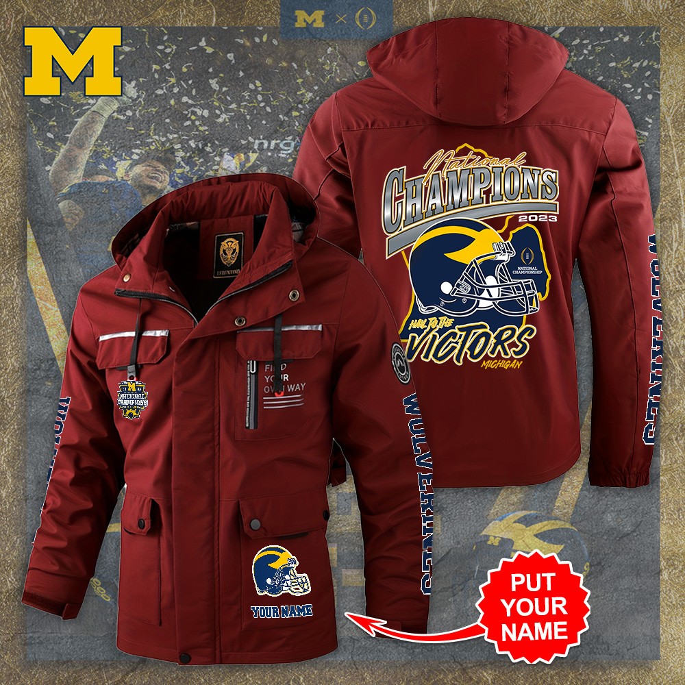  Michigan Wolverines NCAA Style Parka Jacket