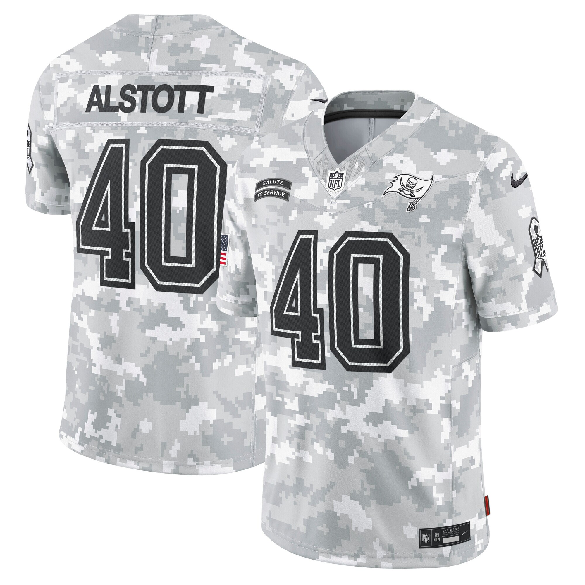 Mike Alstott Tampa Bay Buccaneers Nike 2024 Salute To Service Retired Player Limited Jersey   Arctic Camo