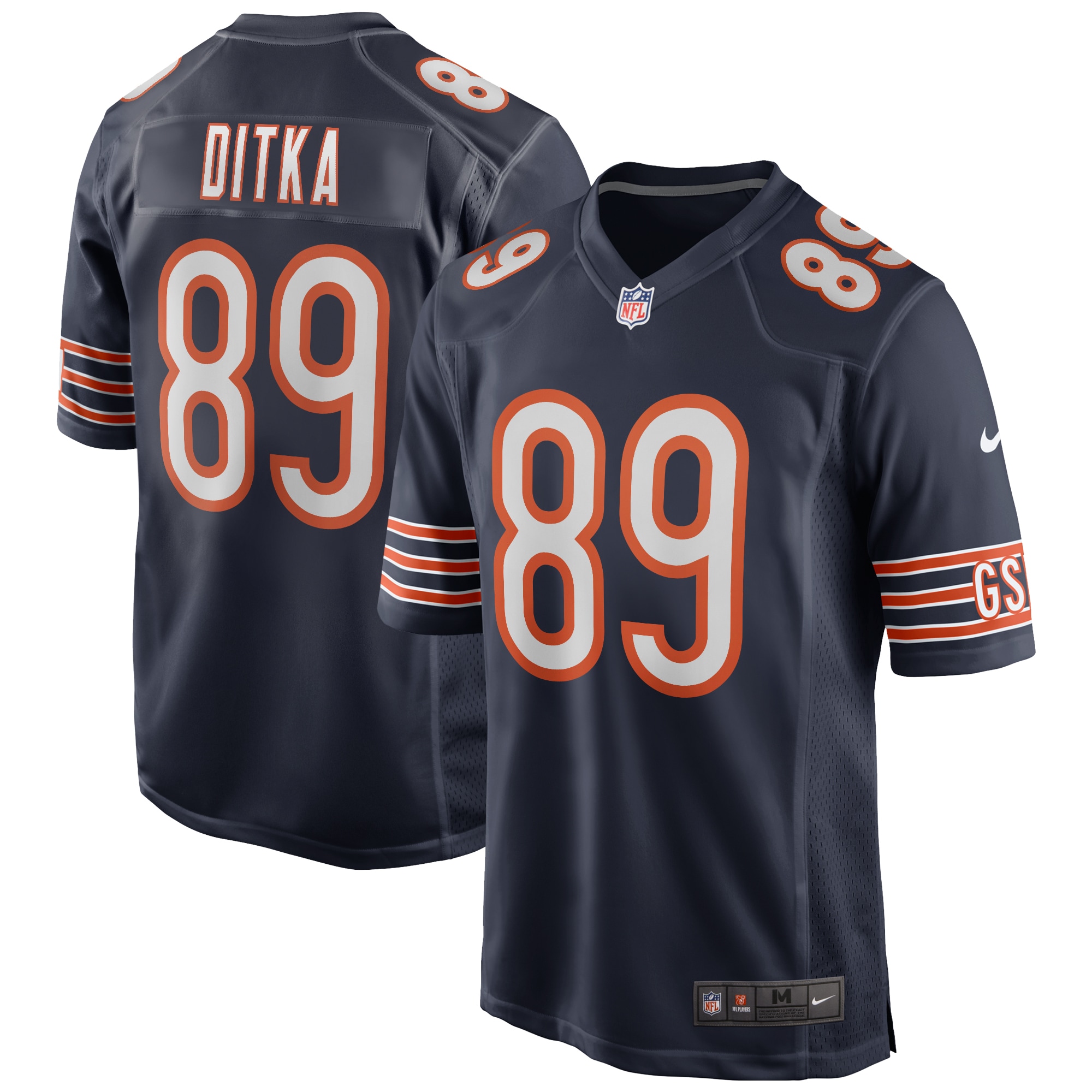 Mike Ditka Chicago Bears Nike Game Retired Player Jersey   Navy
