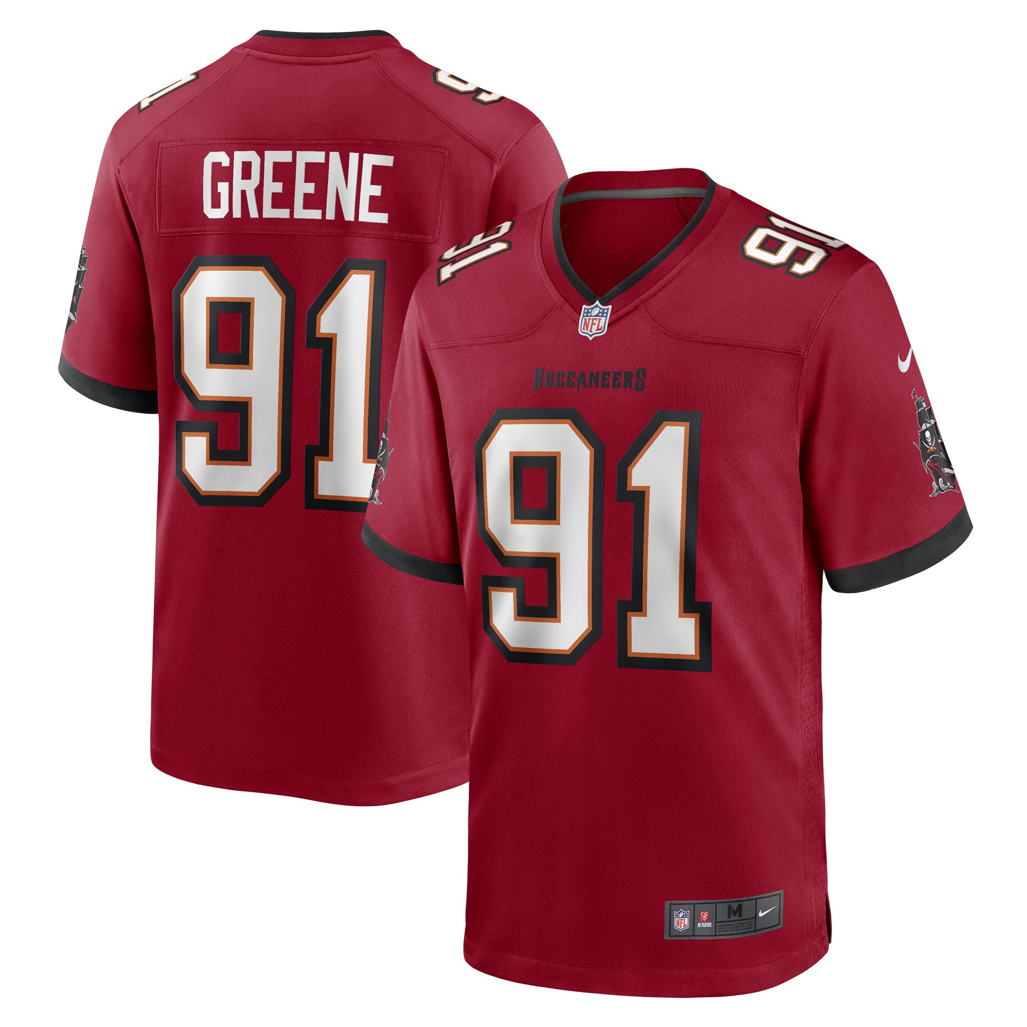 Mike Greene Tampa Bay Buccaneers Nike Game Player Jersey   Red