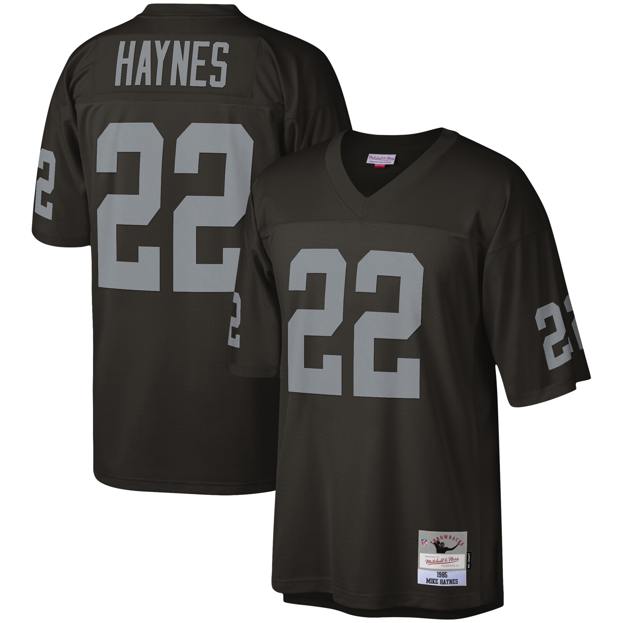 Mike Haynes Las Vegas Raiders Mitchell  Ness Legacy Replica Jersey   Black