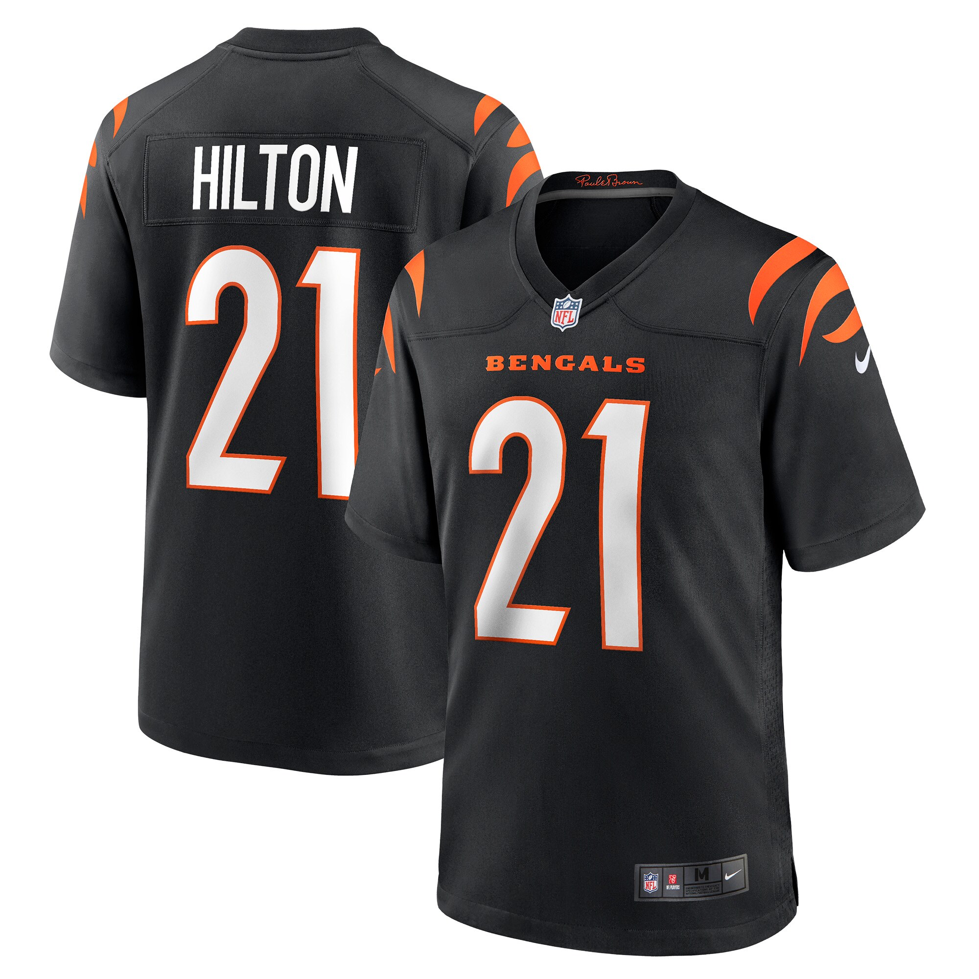 Mike Hilton Cincinnati Bengals Nike Game Player Jersey   Black