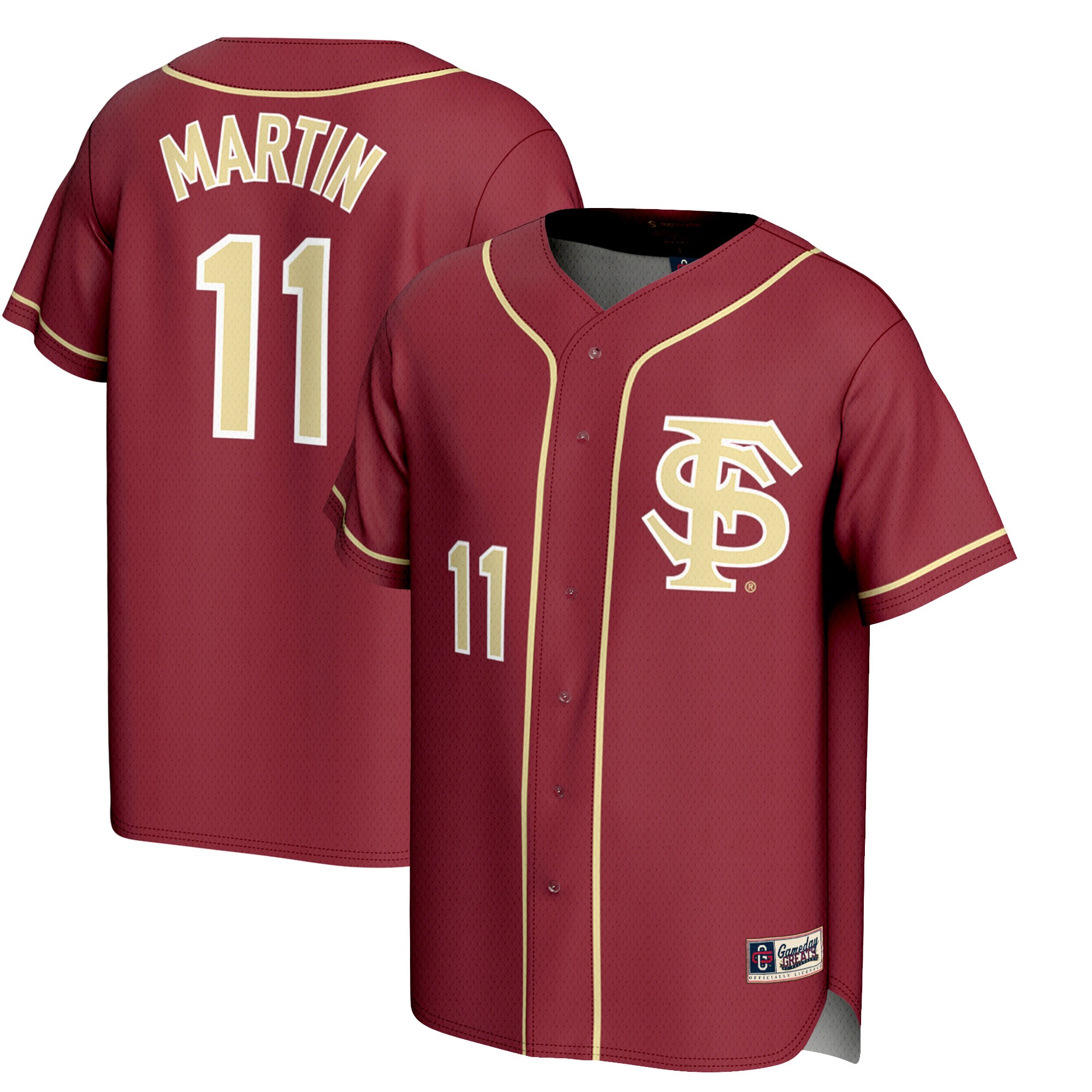 Mike Martin Florida State Seminoles Gameday Greats Unisex Lightweight Baseball Jersey - Garnet