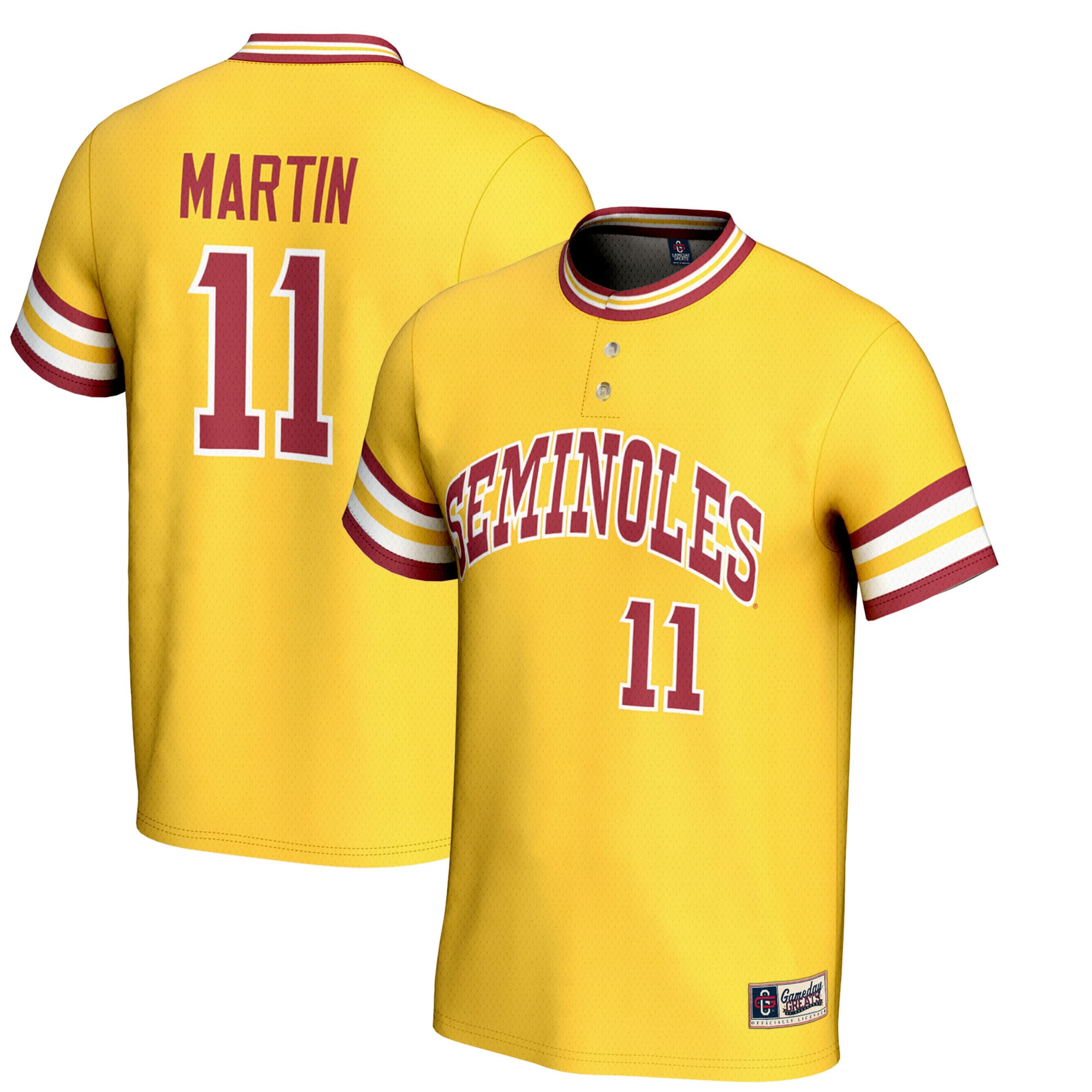 Mike Martin Florida State Seminoles Gameday Greats Youth Lightweight Baseball Jersey - Gold