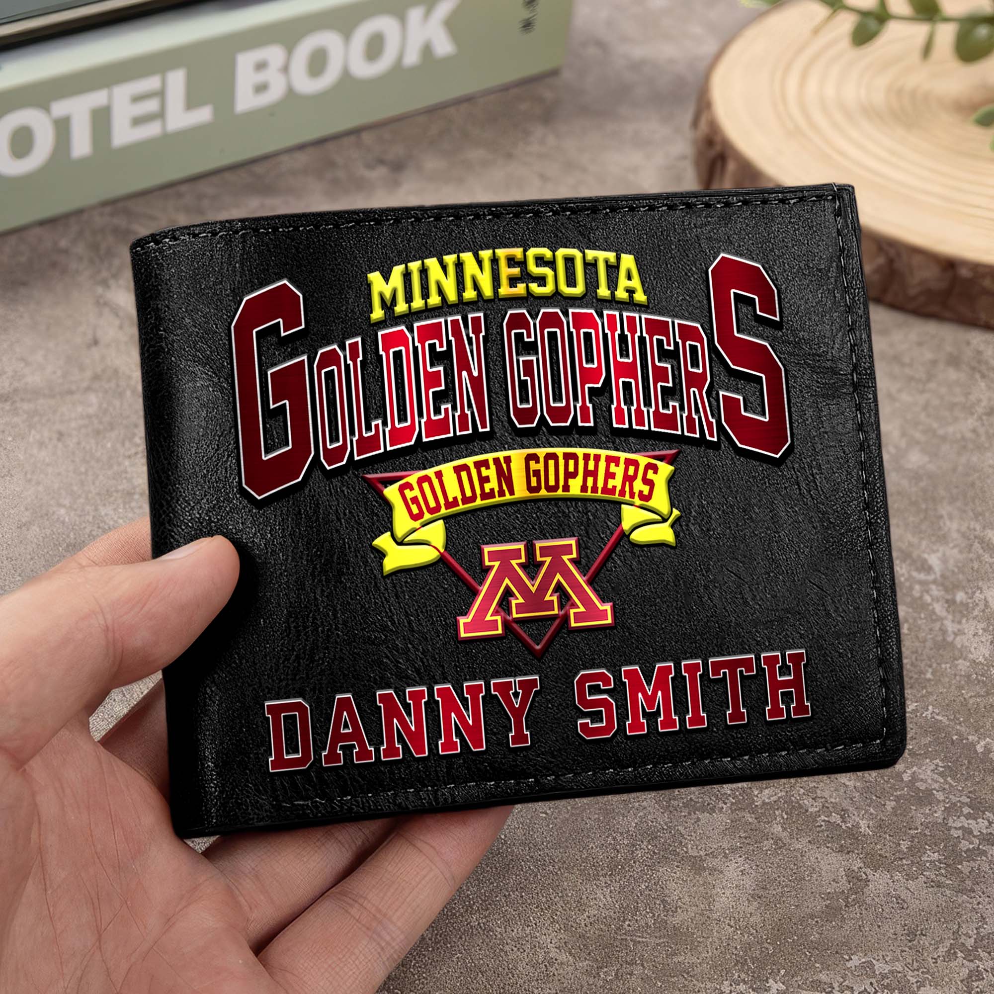 Minnesota Golden Gophers Men Wallet Custom Your Name, Football Team Men Wallet For Fans, Gifts For Football Lovers