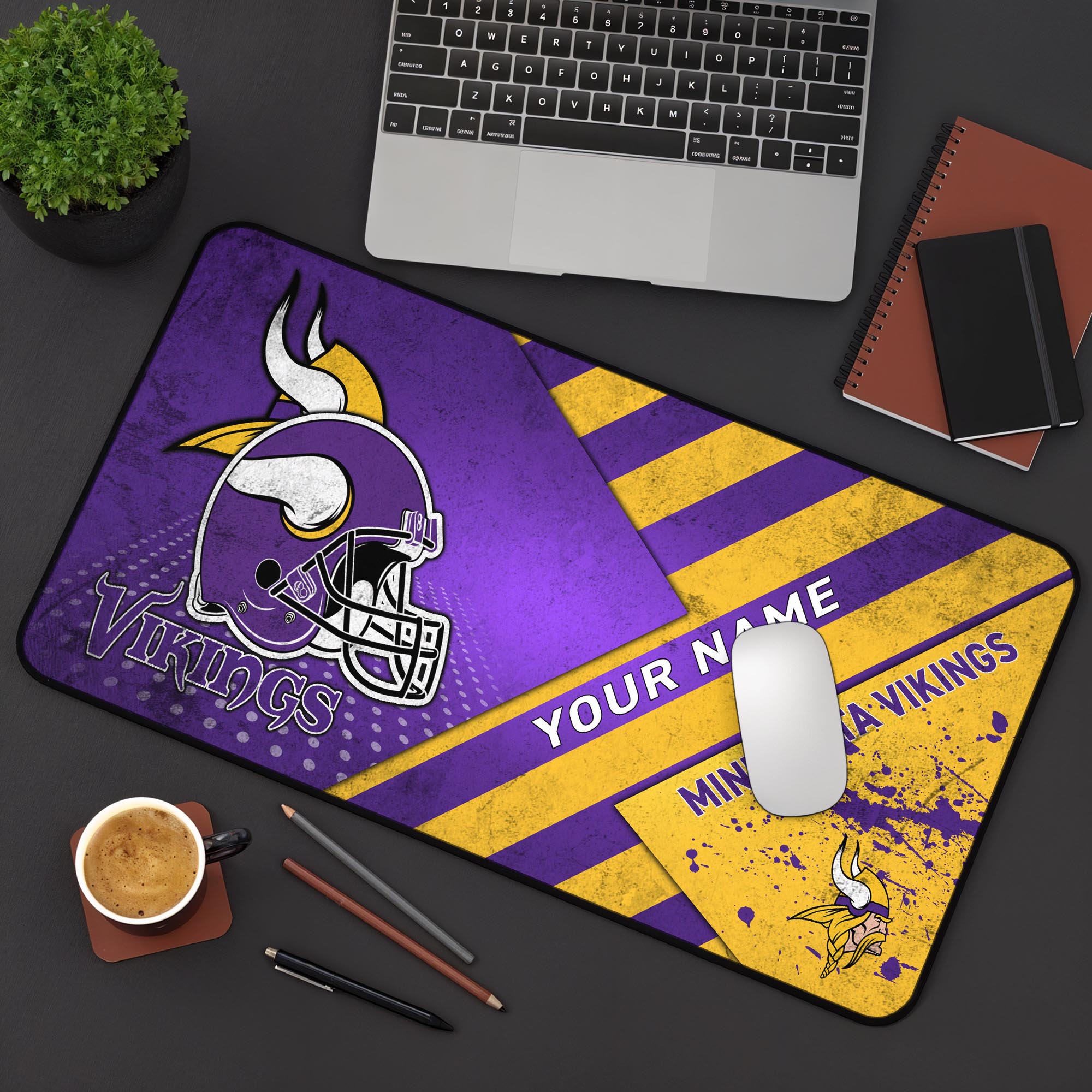 Minnesota Vikings 2025 Version Mouse Pad Custom Printed, Sport Team Mouse Pad, Sport Gift For Fans