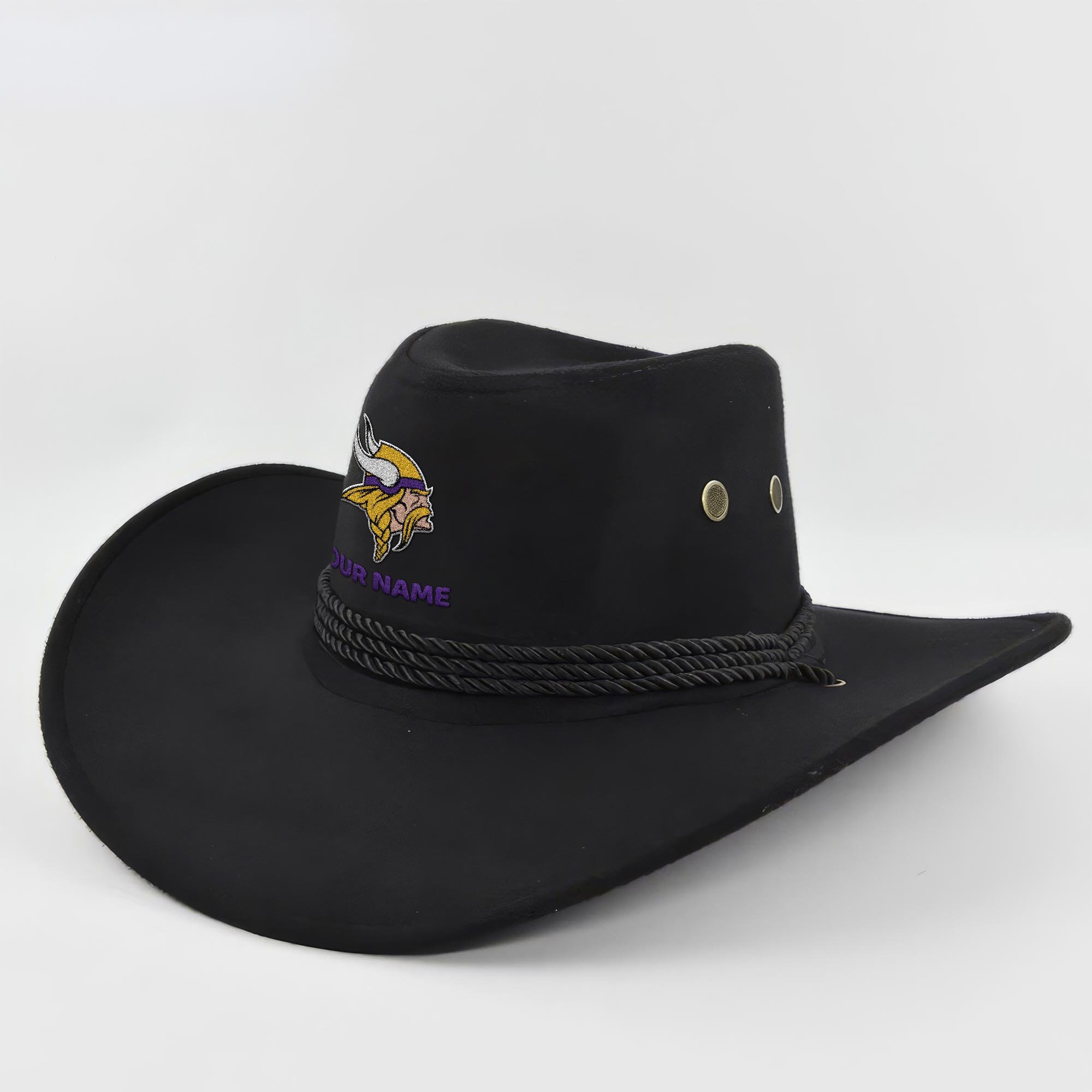 Minnesota Vikings Cowboy Hat Custom Your Name, Gifts For Fan
