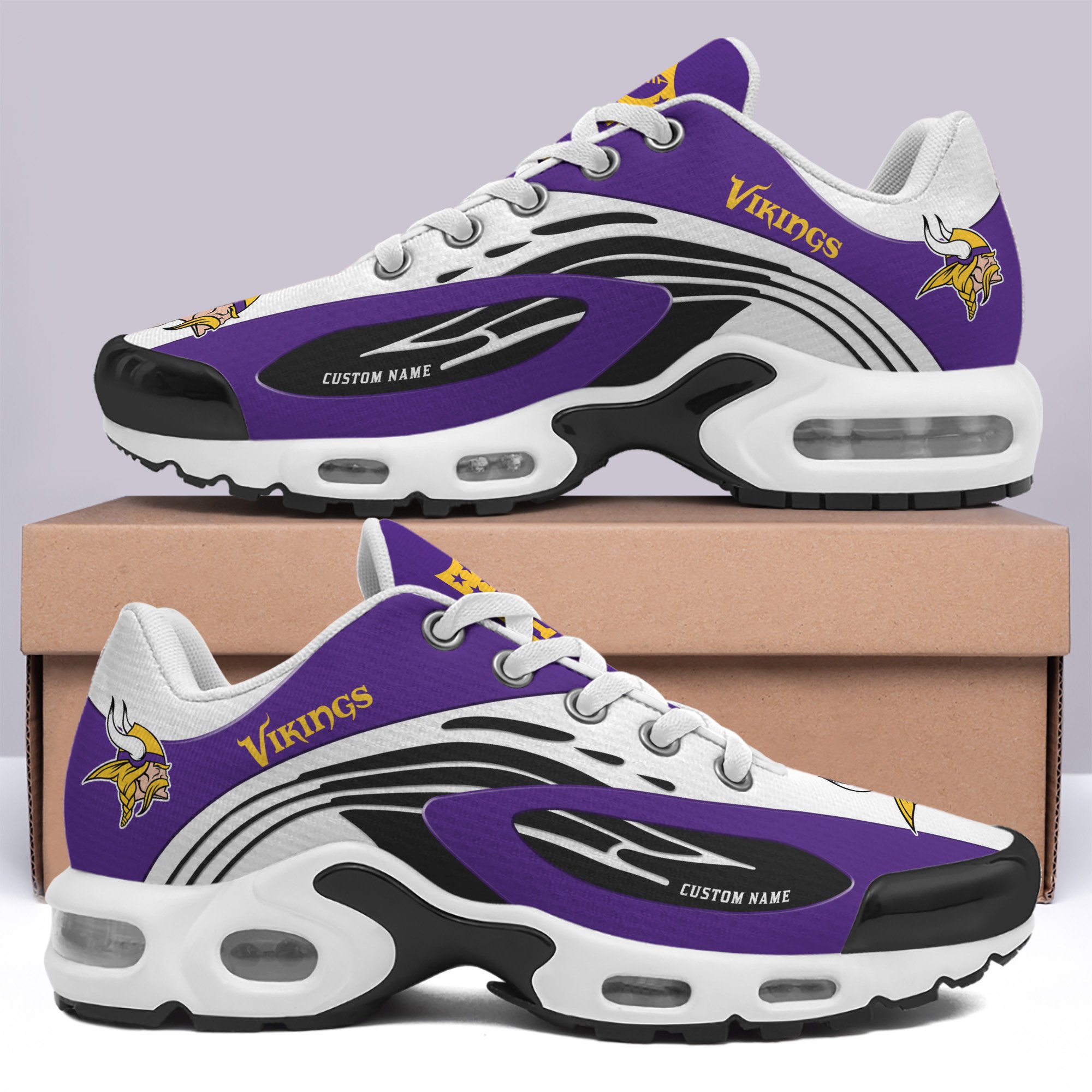 Minnesota Vikings TN Shoes 2025 Version Custom Your Name, Football Team Shoes, Football Lover Gifts