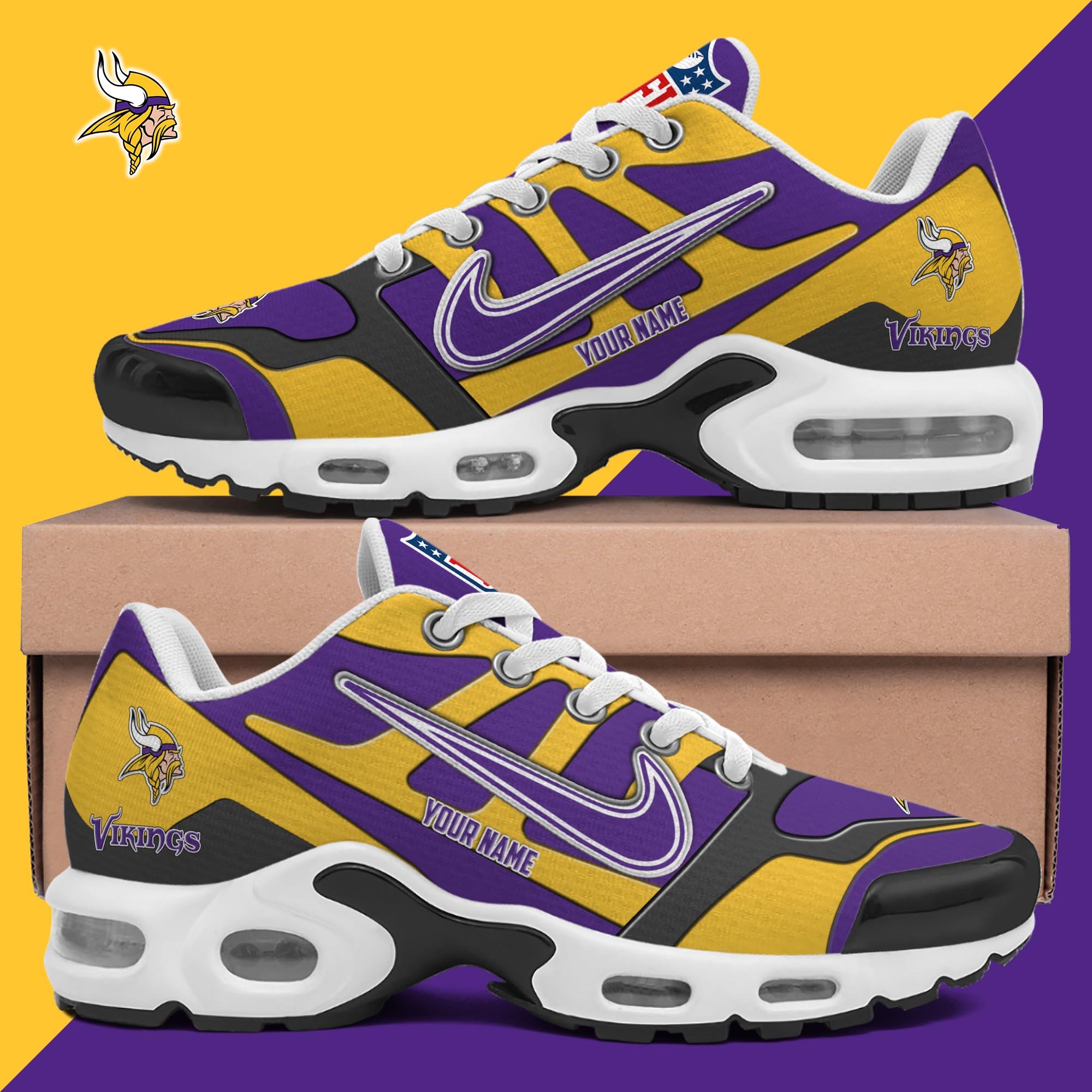 Minnesota Vikings TN Shoes Custom Your Name, Shoes For Sport Fans, Gift For Fans