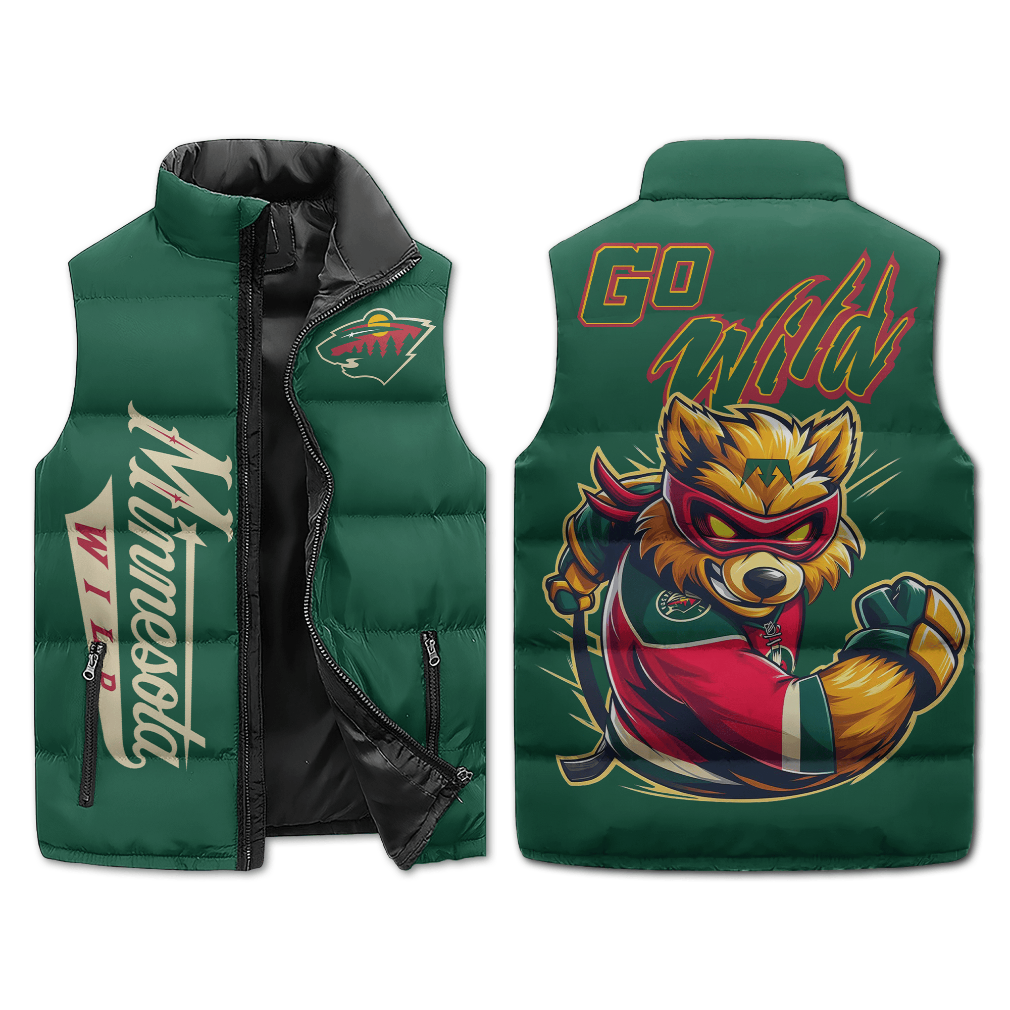 Minnesota Wild NHL Sleeveless Puffer Jacket