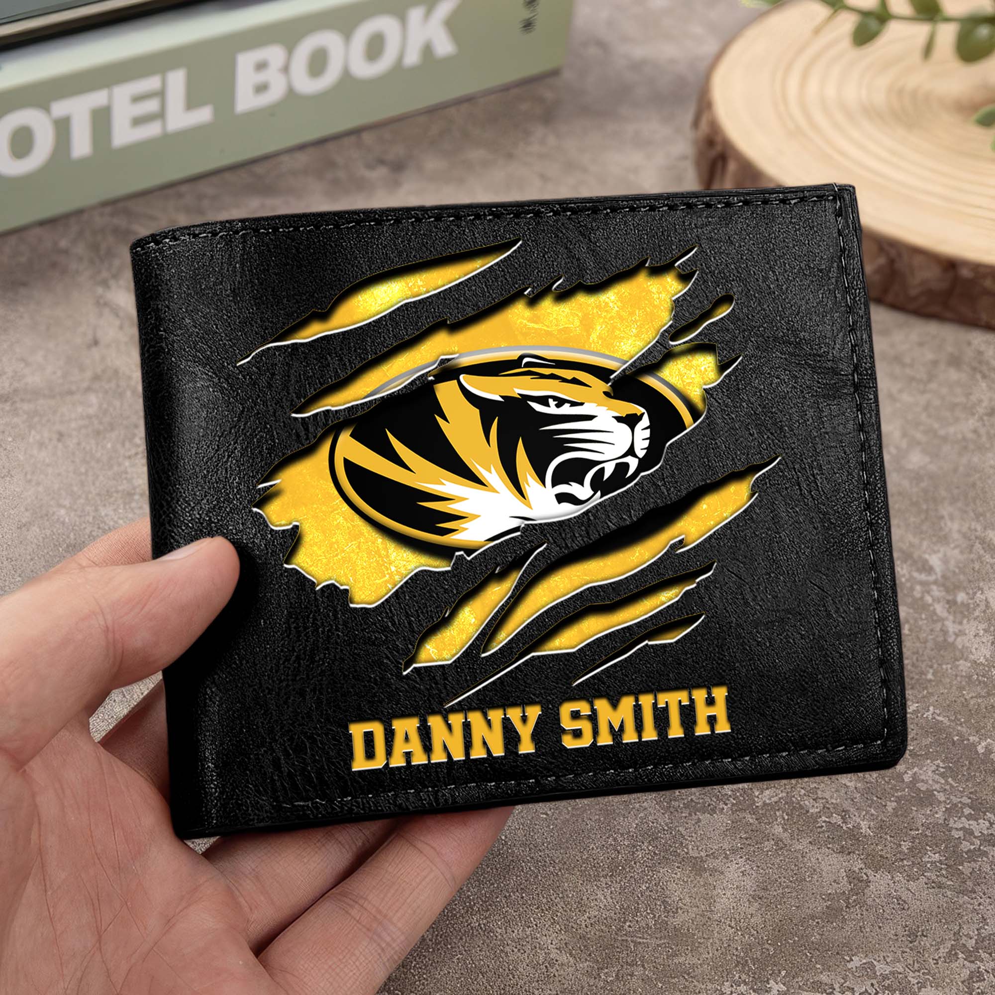 Missouri Tigers Men Wallet Custom Your Name, Football Team Men Wallet For Fans, Gifts For Football Lovers
