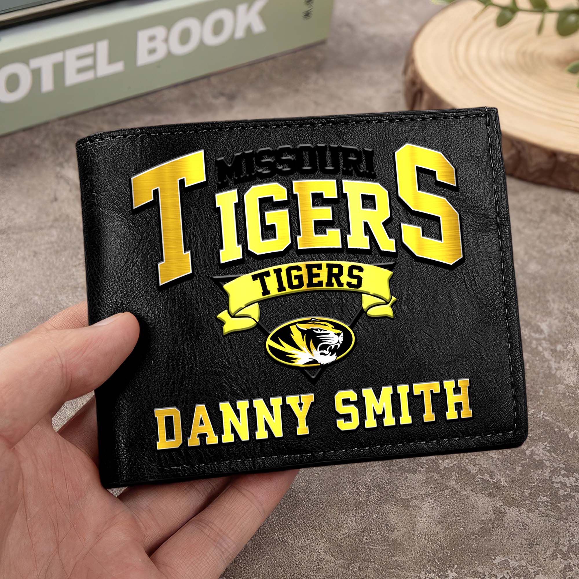Missouri Tigers Men Wallet Custom Your Name, Football Team Men Wallet For Fans, Gifts For Football Lovers