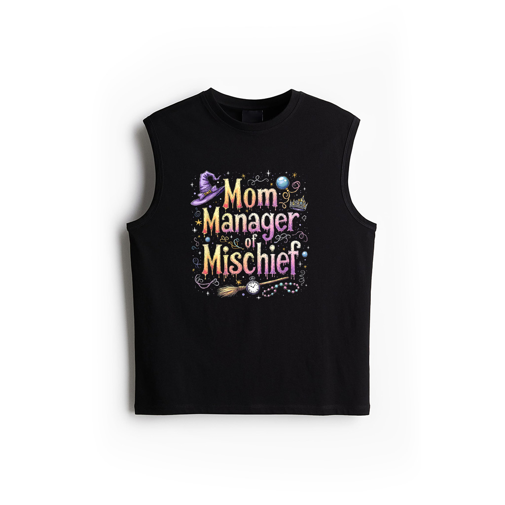 Mother's Day Funny Women Magical Mom Manager Mischief Tank Top