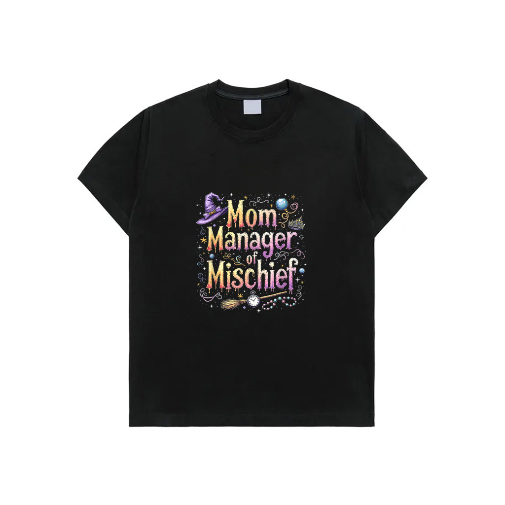 Mother's Day Funny Women Magical Mom Manager Mischief T-Shirt