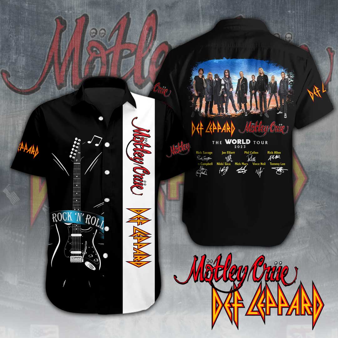 Mtley Cre X Def Leppard Music Hawaiian Shirt Gifts For Fans