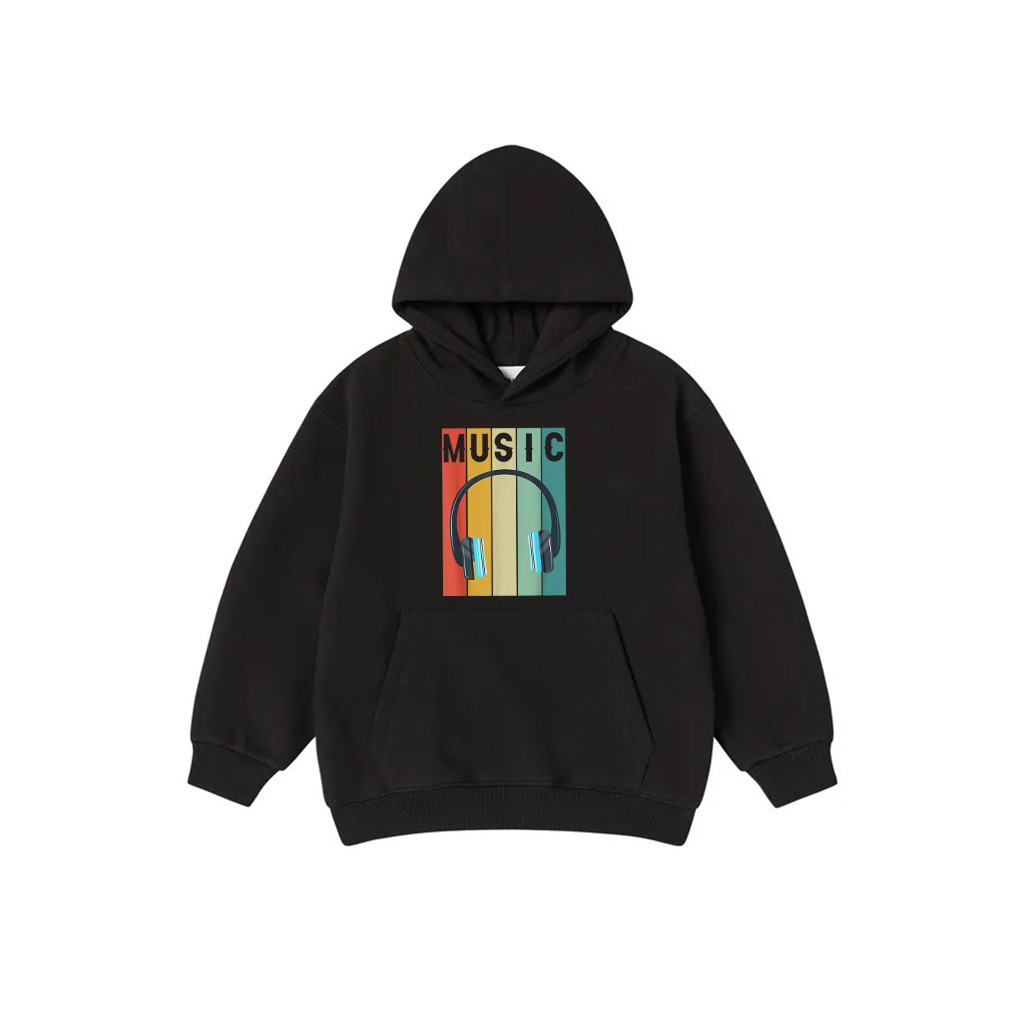 Music Vintage With Headphone For Music Music Lovers Hoodie