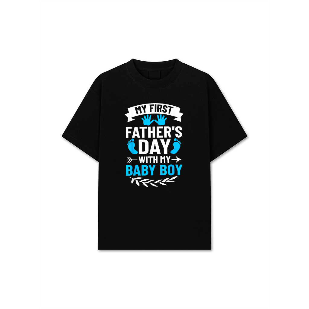 My First Fathers Day Baby Boy Outfit First Time Dad T-Shirt