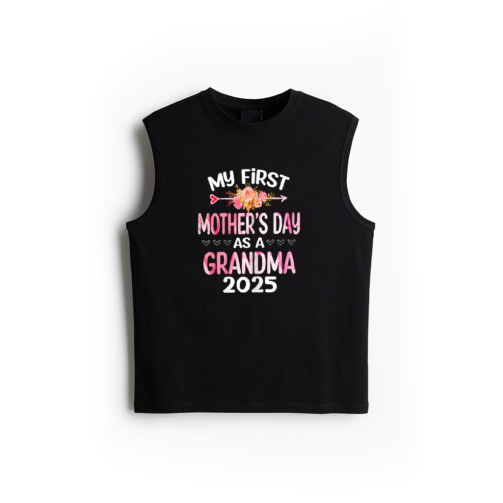 My First Mother's Day As A Grandma 2025 Funny Mother's Day Tank Top