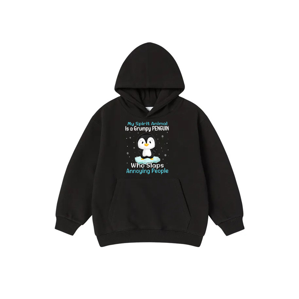 My Spirit Animal Is A Grumpy PENGUIN Funny Penguin Hoodie