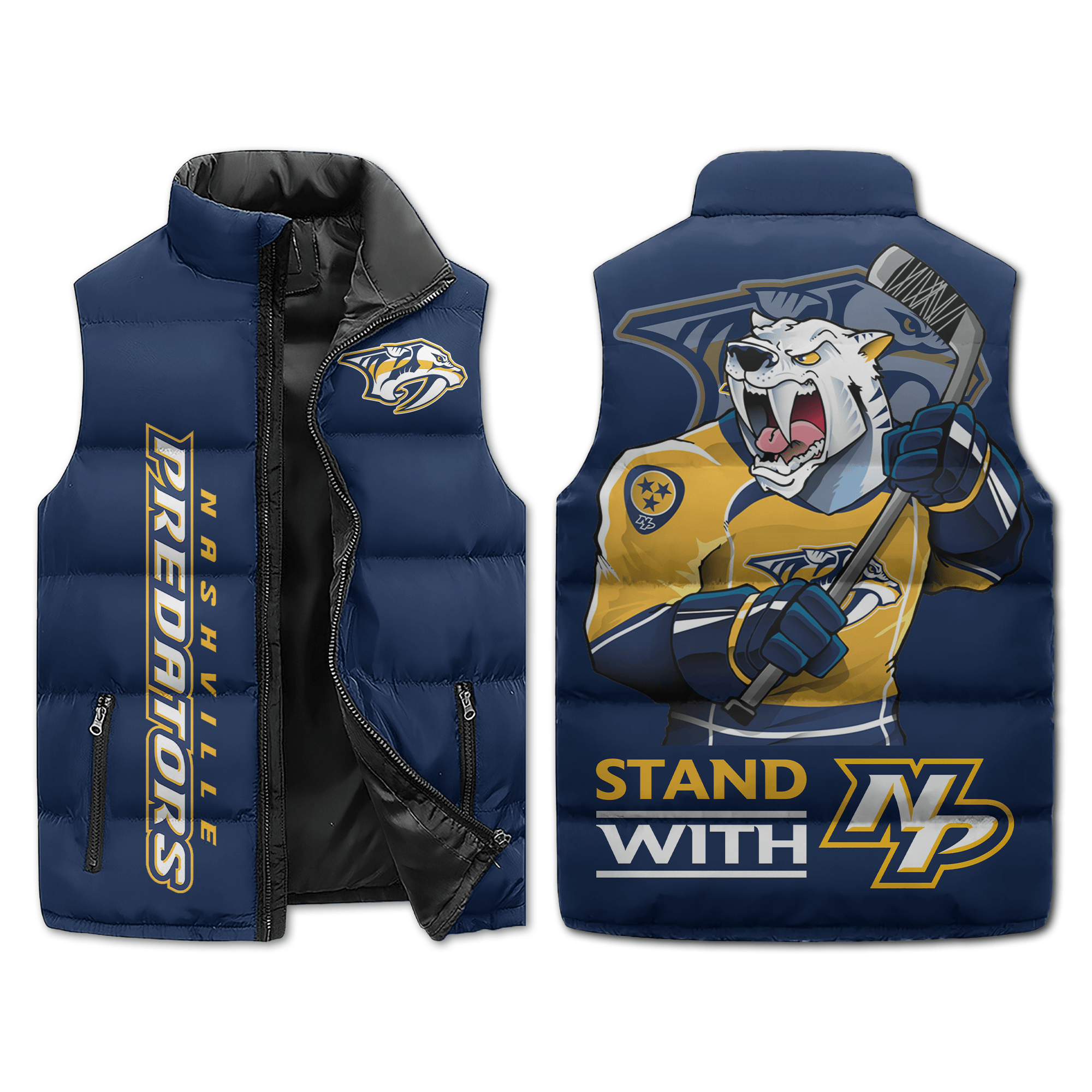 Nashville Predators NHL Sleeveless Puffer Jacket