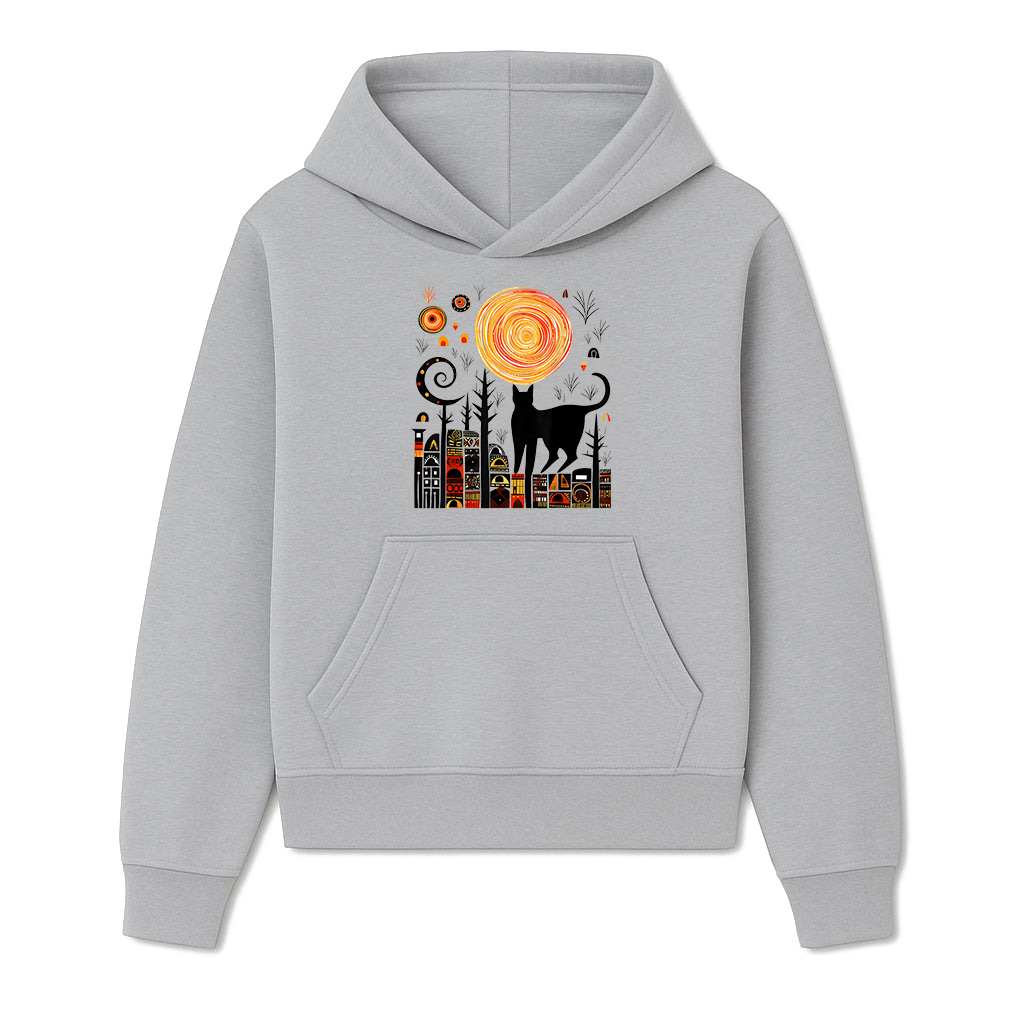 Nature Geometric Cat Art Abstract Polygon Graphic Nature Hoodie - Image 4