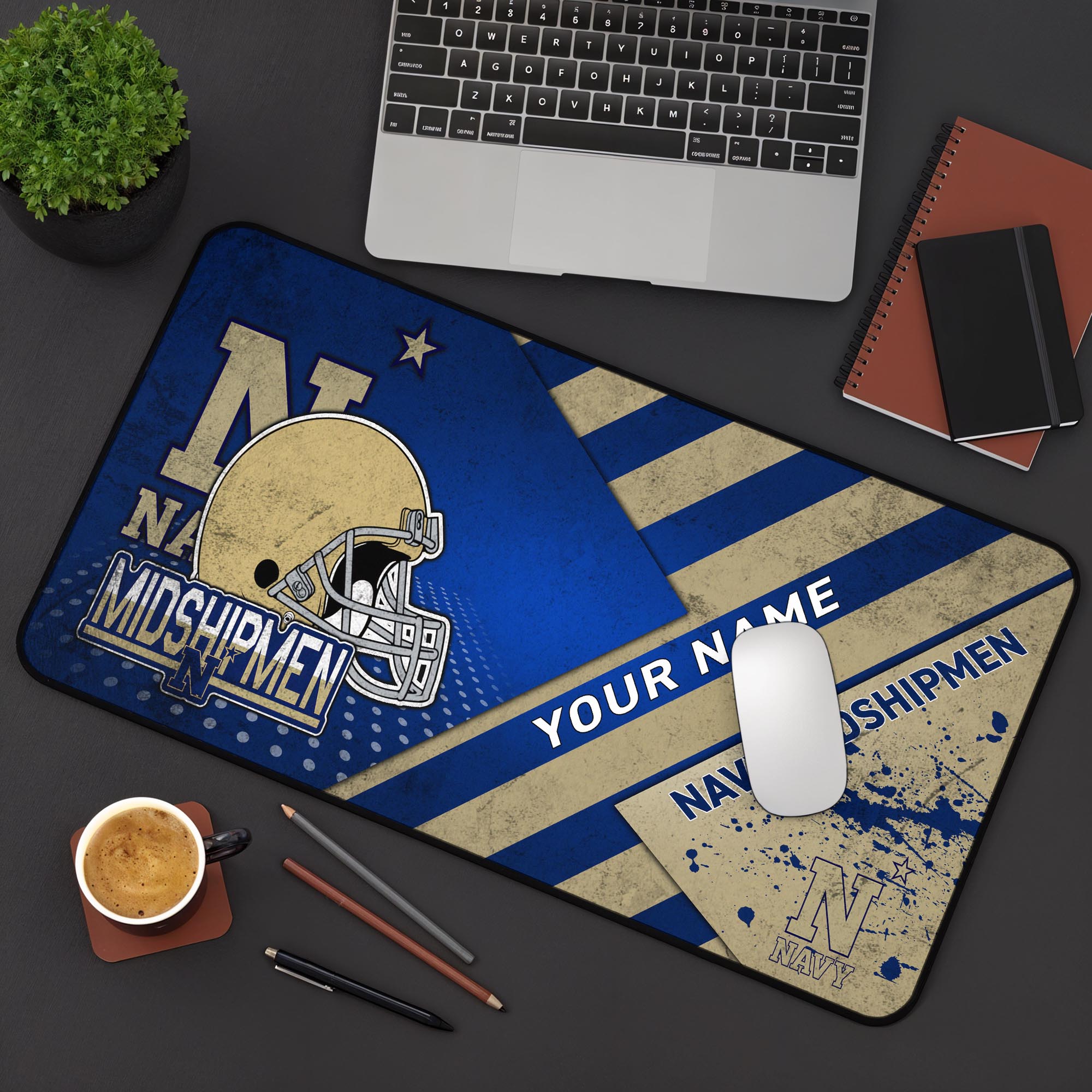 Navy Midshipmen 2025 Version Mouse Pad Custom Printed, Sport Team Mouse Pad, Sport Gift For Fans