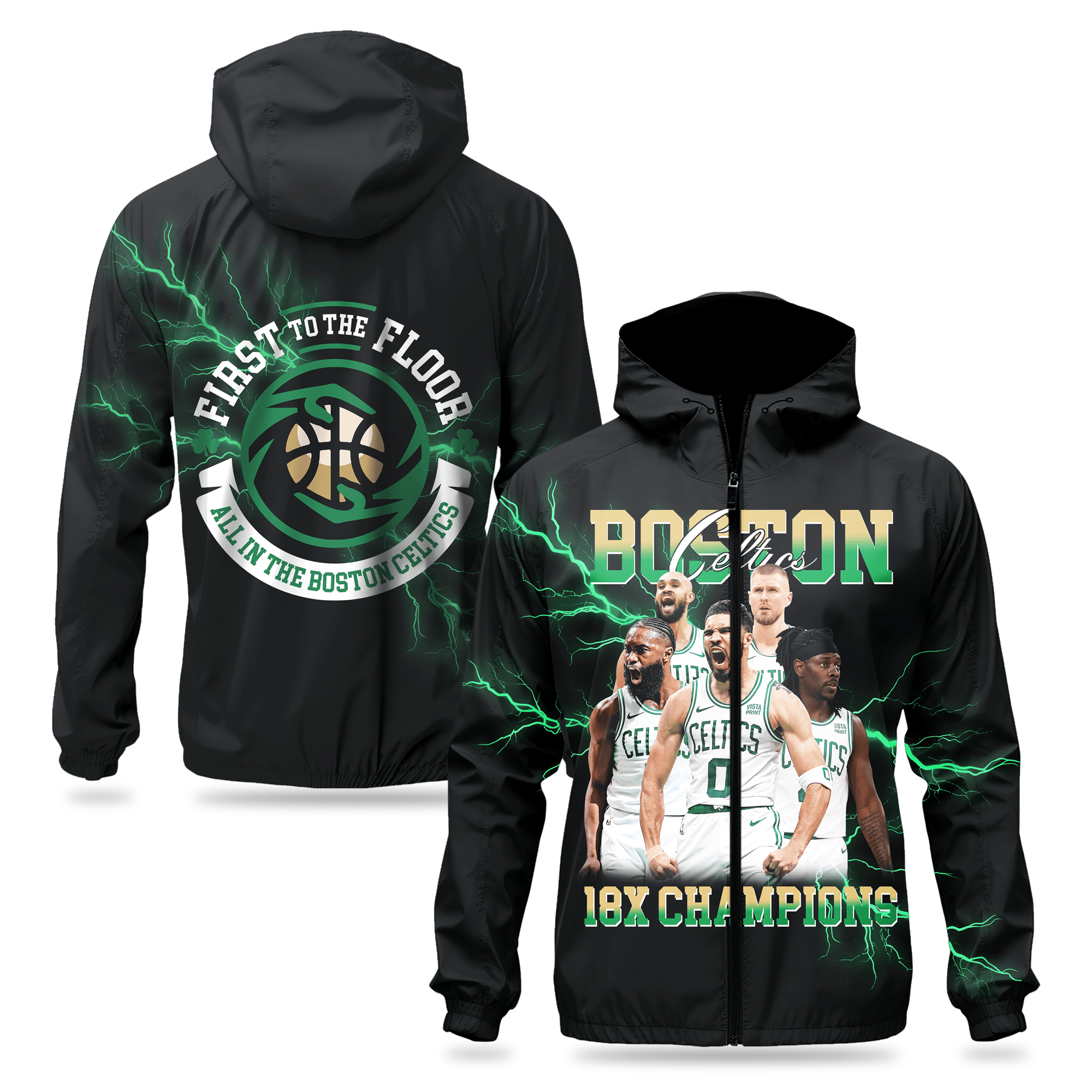NBA Finals Conference Champions Champions Celtics Pride Windbreaker Jacket