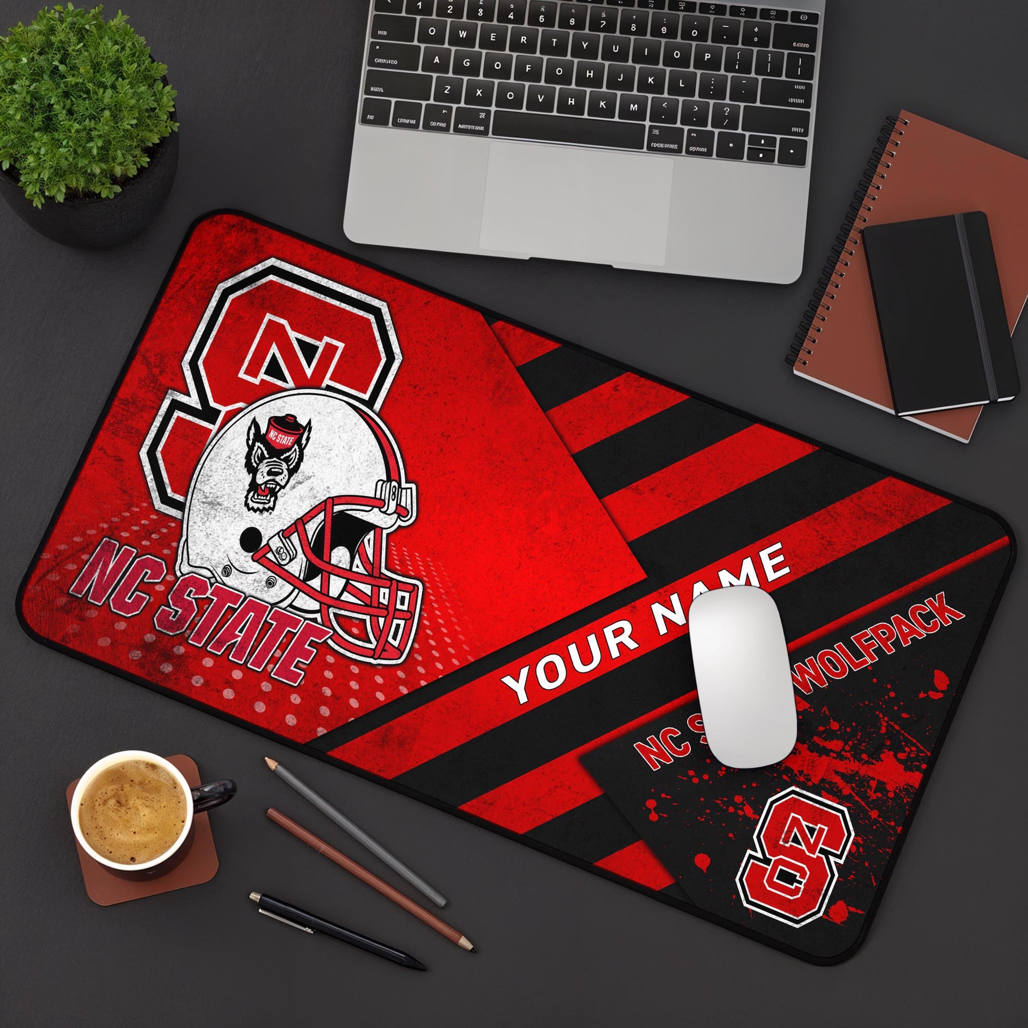 NC State Wolfpack 2025 Version Mouse Pad Custom Printed, Sport Team Mouse Pad, Sport Gift For Fans