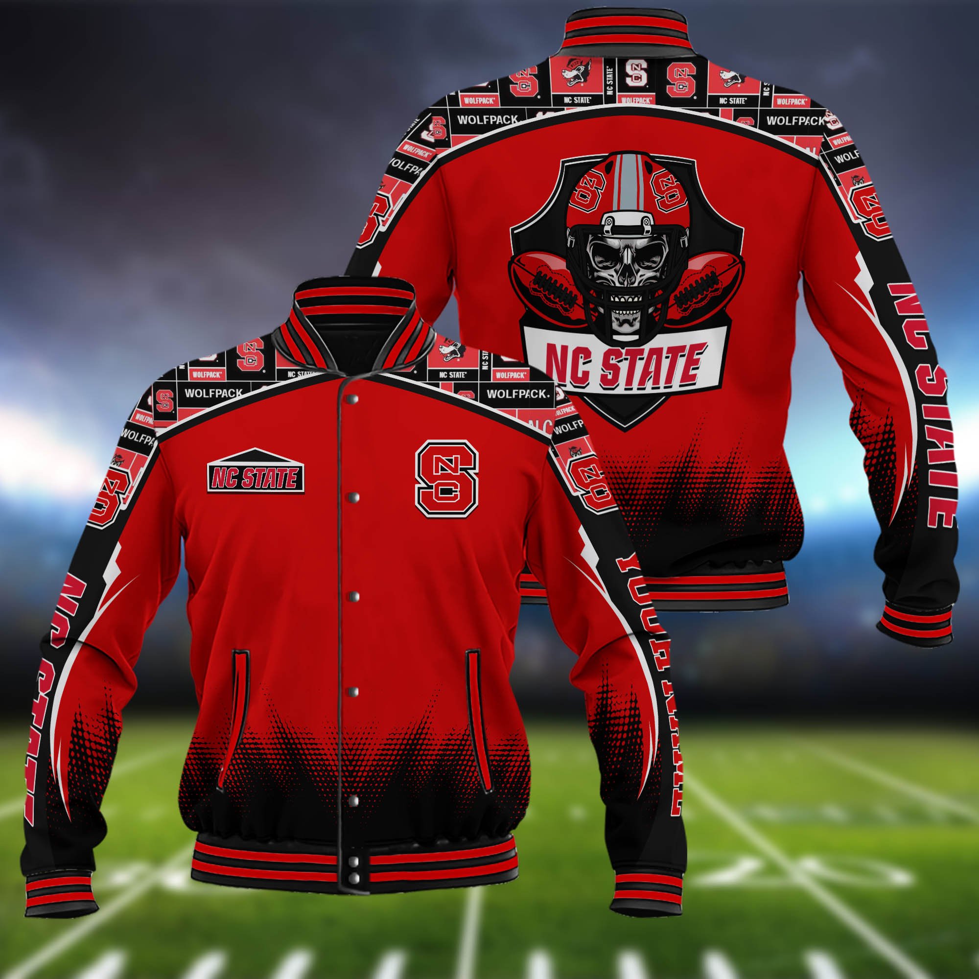 NC State Wolfpack Baseball Jacket Custom Name, Sport Team Jacket, Sport Gifts 