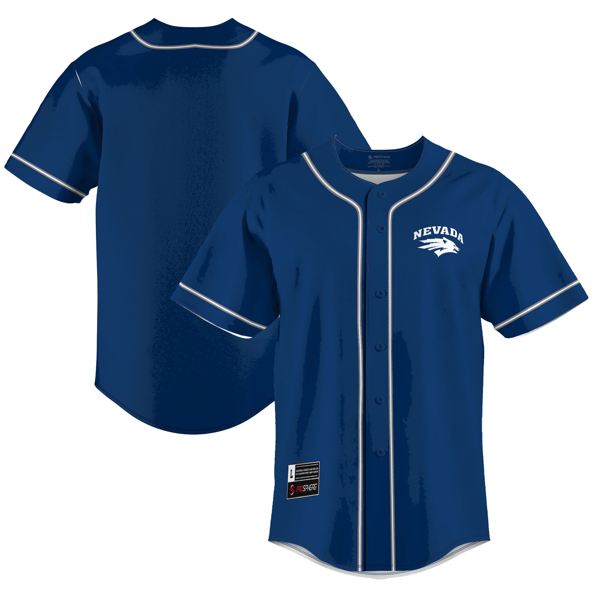 Nevada Wolf Pack Gameday Greats Lightweight Baseball Jersey - Blue