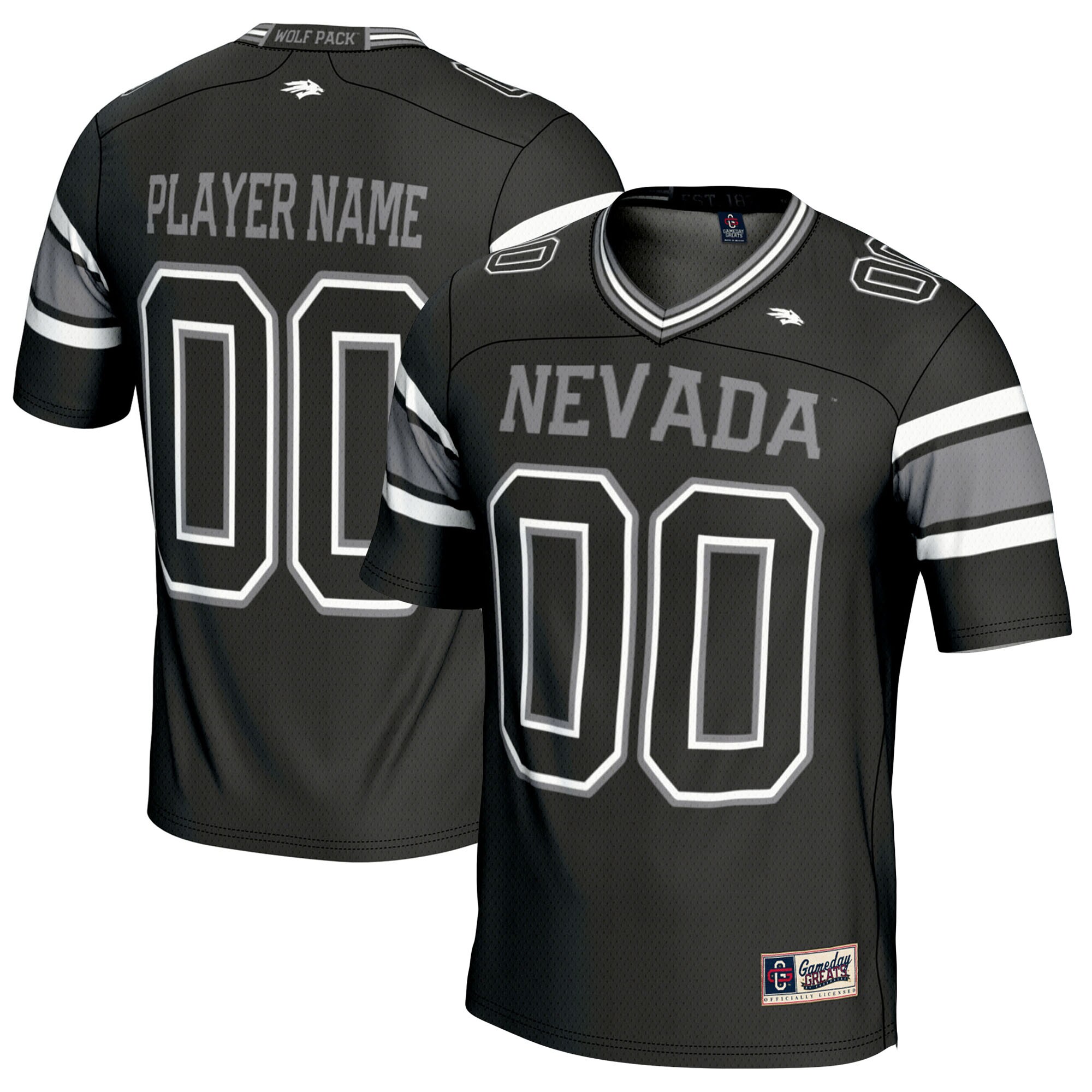 Nevada Wolf Pack Gameday Greats NIL Pick A Player Football Jersey - Black