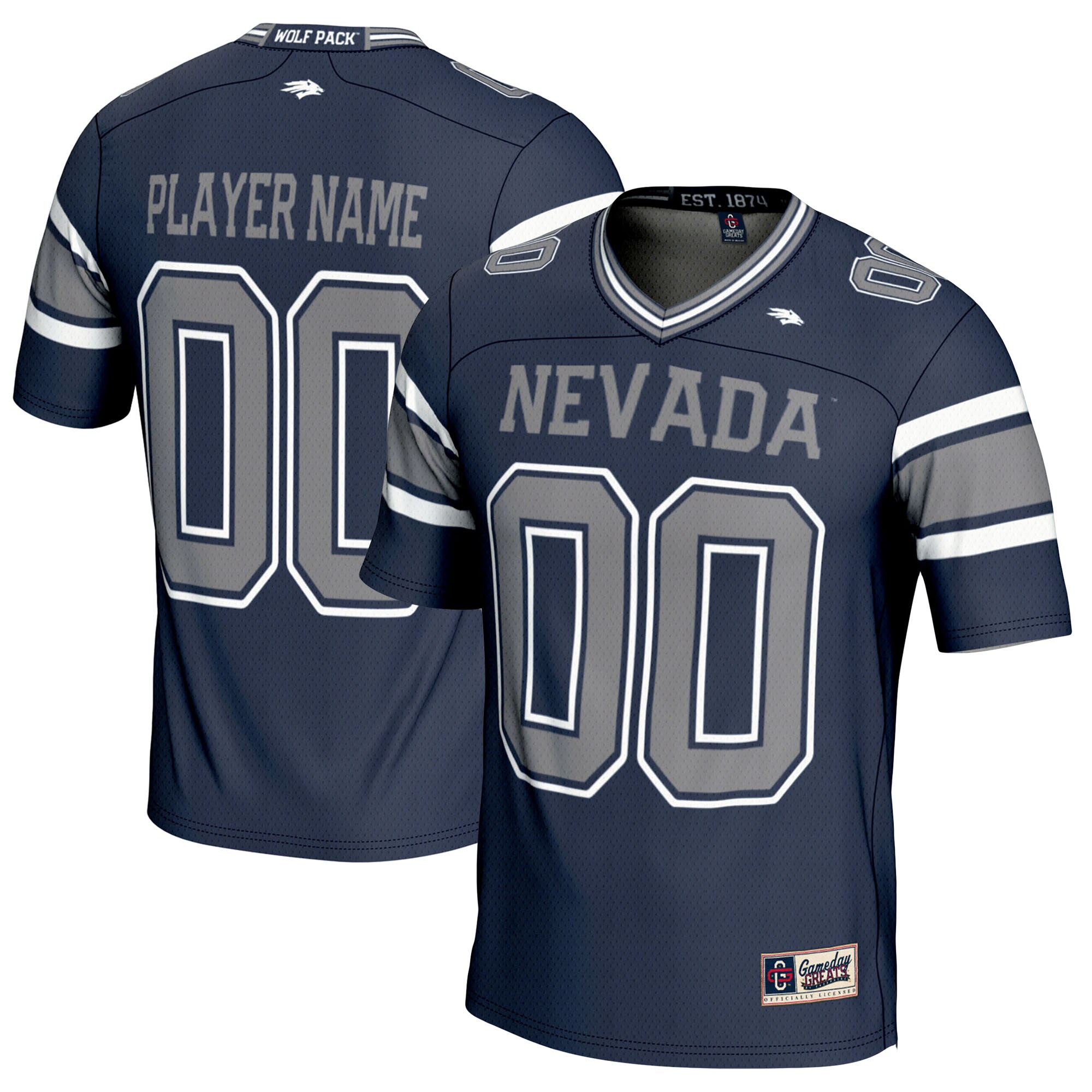 Nevada Wolf Pack Gameday Greats NIL Pick A Player Football Jersey - Navy