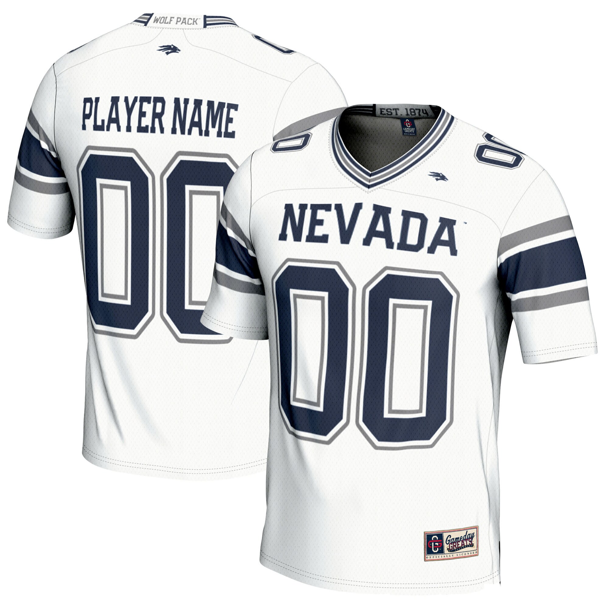 Nevada Wolf Pack Gameday Greats NIL Pick A Player Football Jersey - White