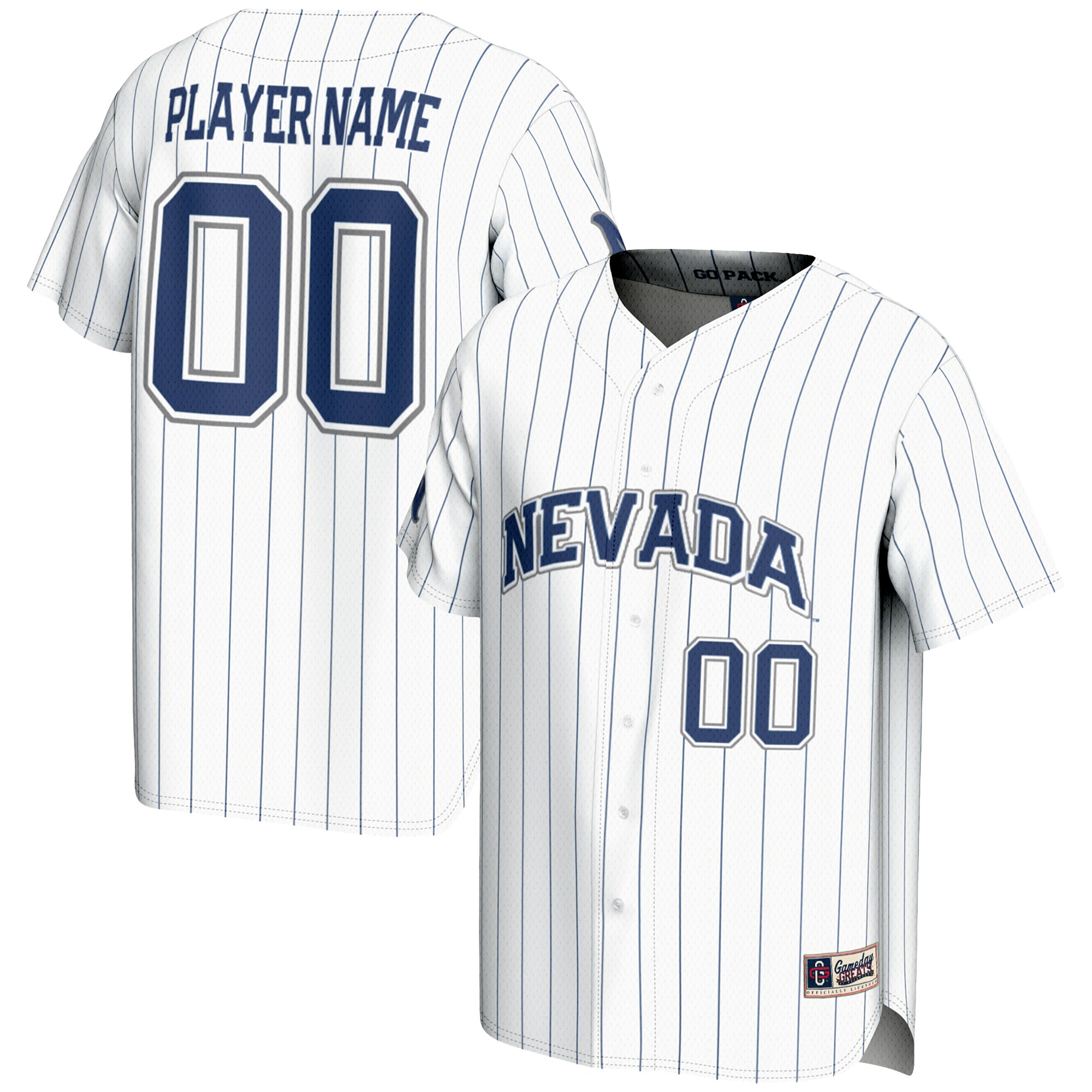 Nevada Wolf Pack Gameday Greats NIL Pick A Player Lightweight Baseball Jersey - White