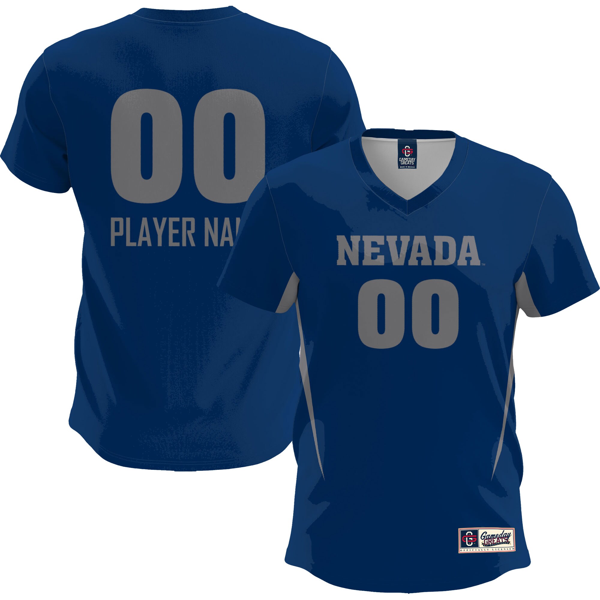 Nevada Wolf Pack Gameday Greats Unisex NIL Pick A Player Lightweight Womens Soccer Jersey - Navy