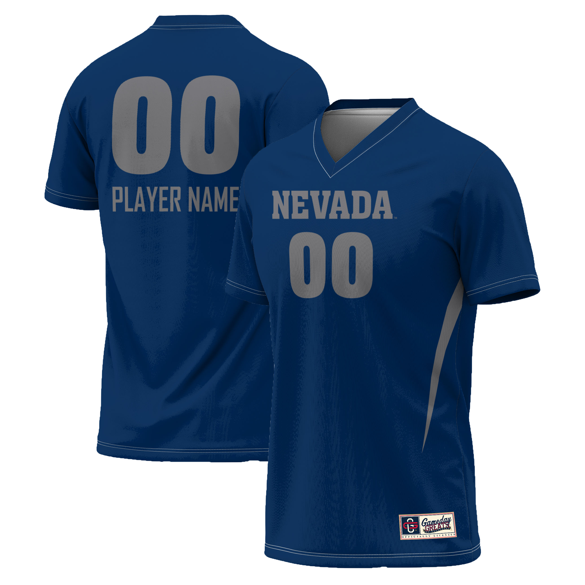 Nevada Wolf Pack Gameday Greats Unisex NIL Pick A Player Lightweight Womens Soccer Jersey - Navy