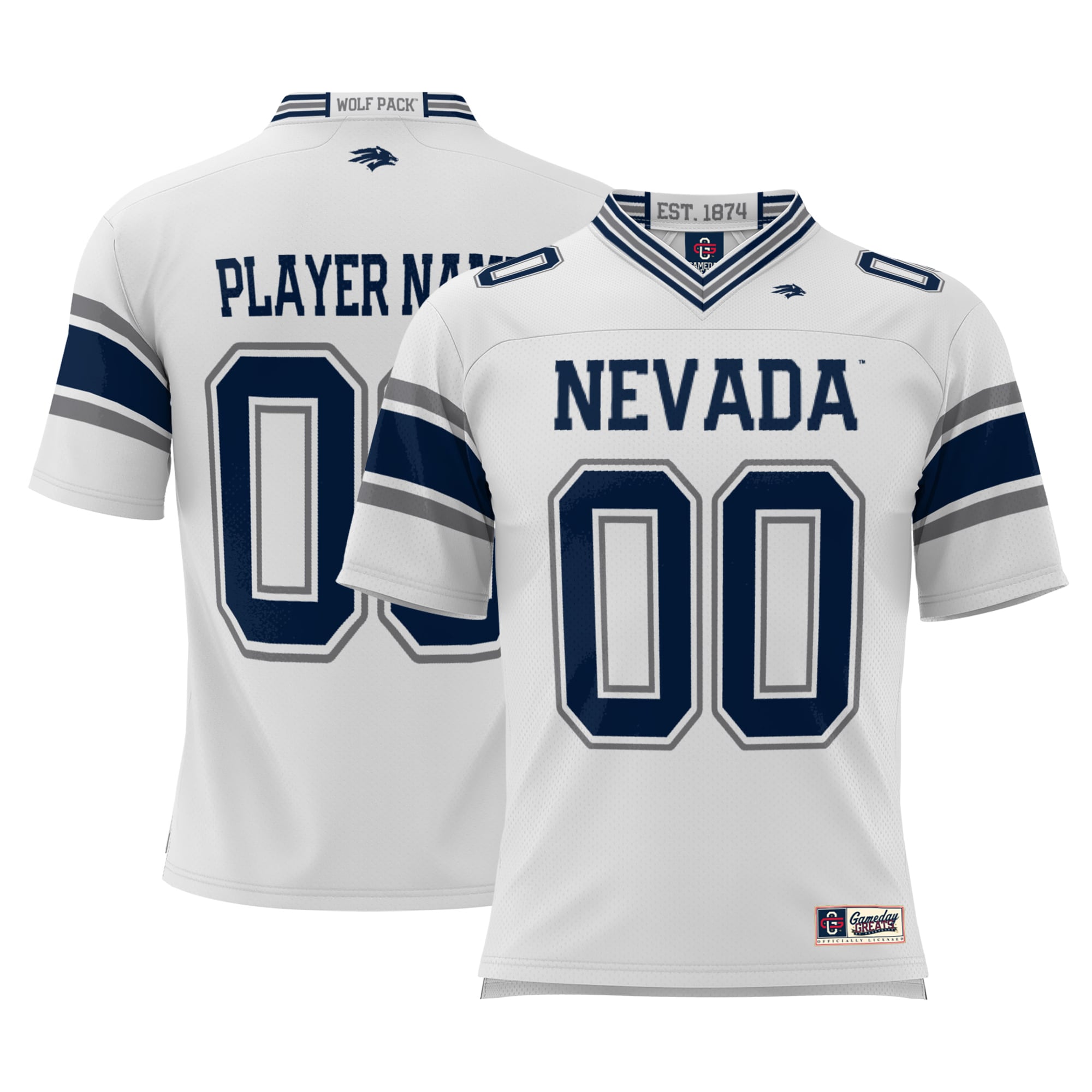 Nevada Wolf Pack Gameday Greats Youth NIL Pick A Player Football Jersey - White